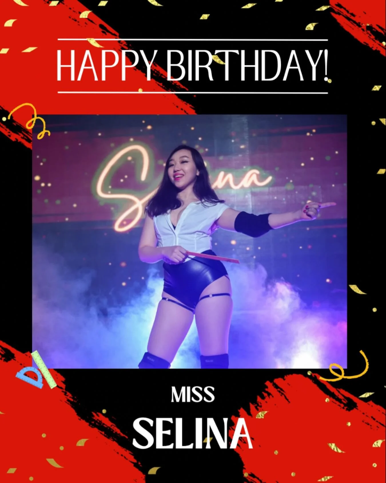 SPW would like to wish Selina a very happy birthday!

Comment &quot;Happy Miss Selina Day&quot; to wish her too and we&rsquo;re sure The Hustler @raylimnatto has plans for her special day! 📏