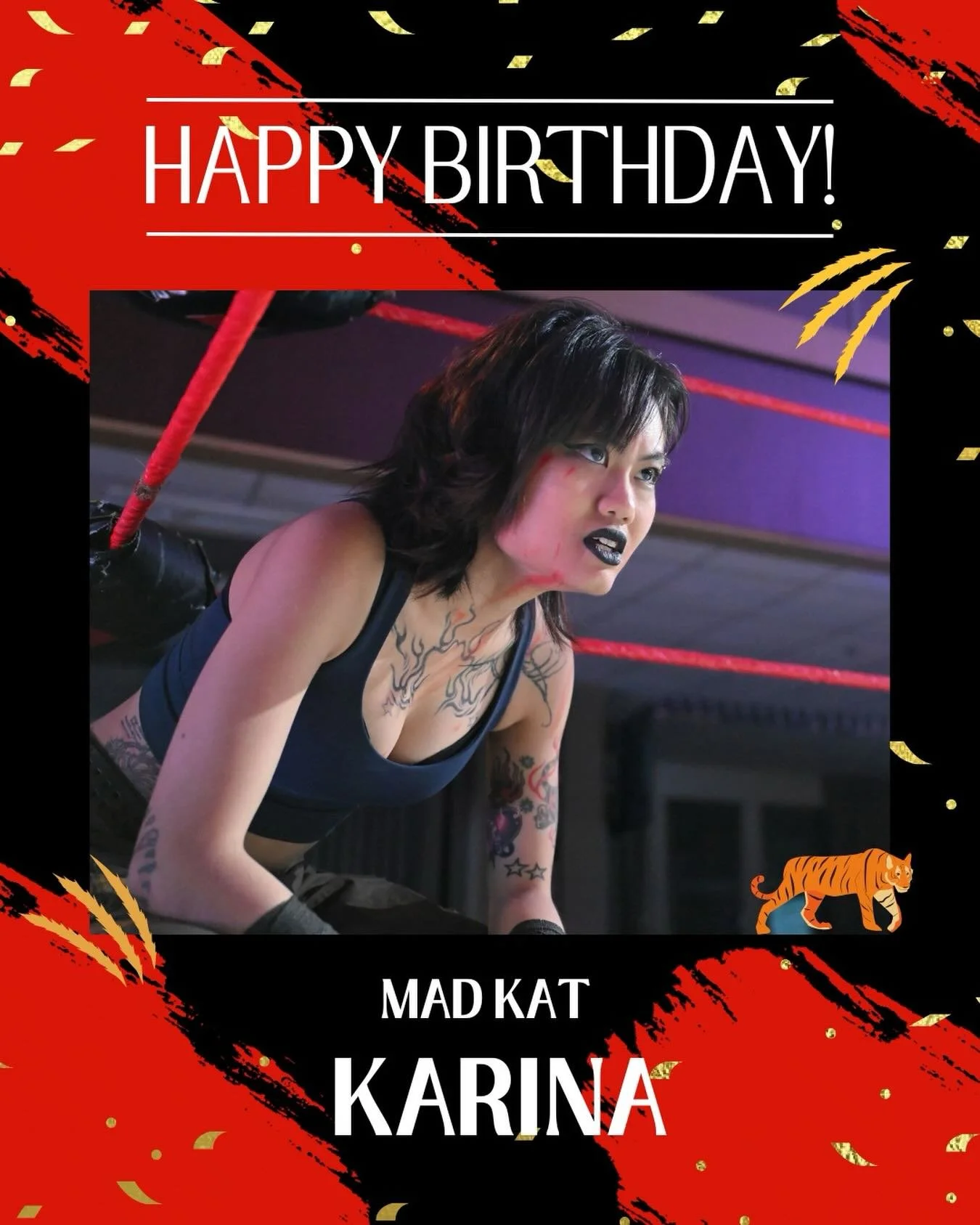SPW would like to wish Mad Kat Karina a very happy birthday!

Comment Happy Meowday below to wish her a catastic birthday too!