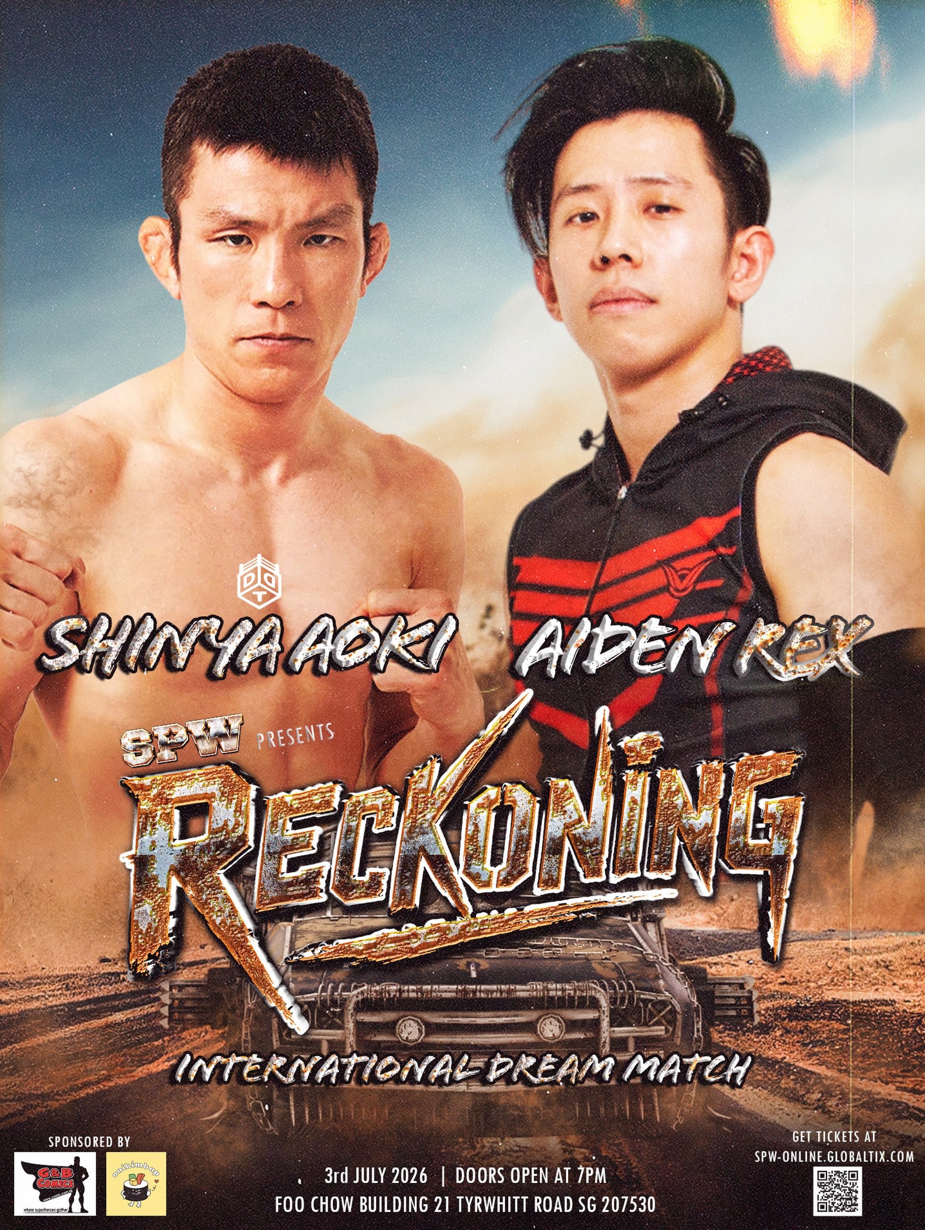 🚨 SPW RECKONING MATCH ANNOUNCEMENT 🚨

INTERNATIONAL SINGLES MATCH
SHINYA AOKI VS AIDEN REX

When it comes to technical abilities, there may be no one more suited to be Shinya Aoki&rsquo;s opponent on the SPW roster than Aiden Rex. Well versed in su