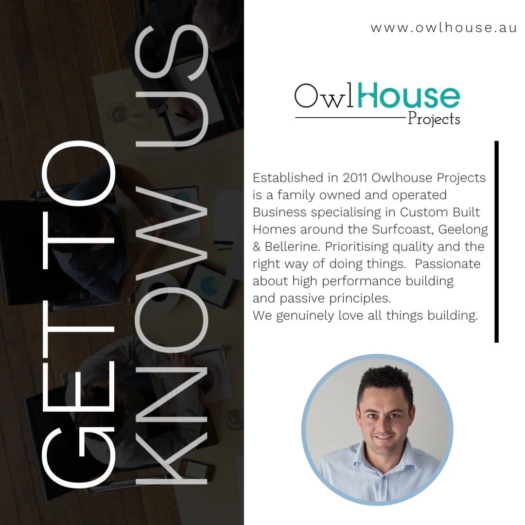 We're live on Instagram. We look forward to sharing our projects with you. #owlhouseprojects #Surfcoastbuilder #localbuilder #custombuilder