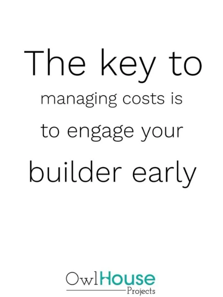 Builders should be part of the journey from the design stage&mdash;not just handed plans to quote. At Owlhouse, we guide you every step of the way to make sure your vision stays on track and those dreaded cost blowouts are avoided. 
#custombuilder #l