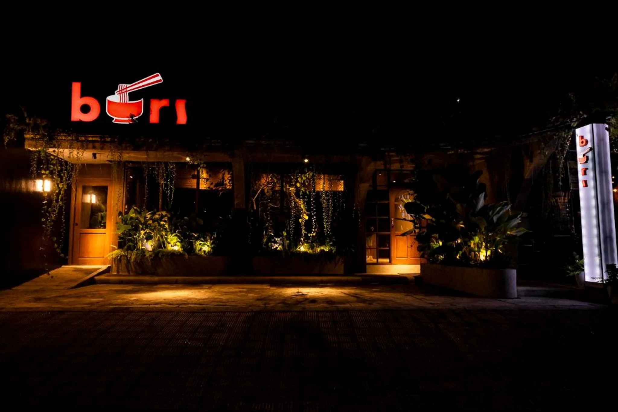 BURI at night