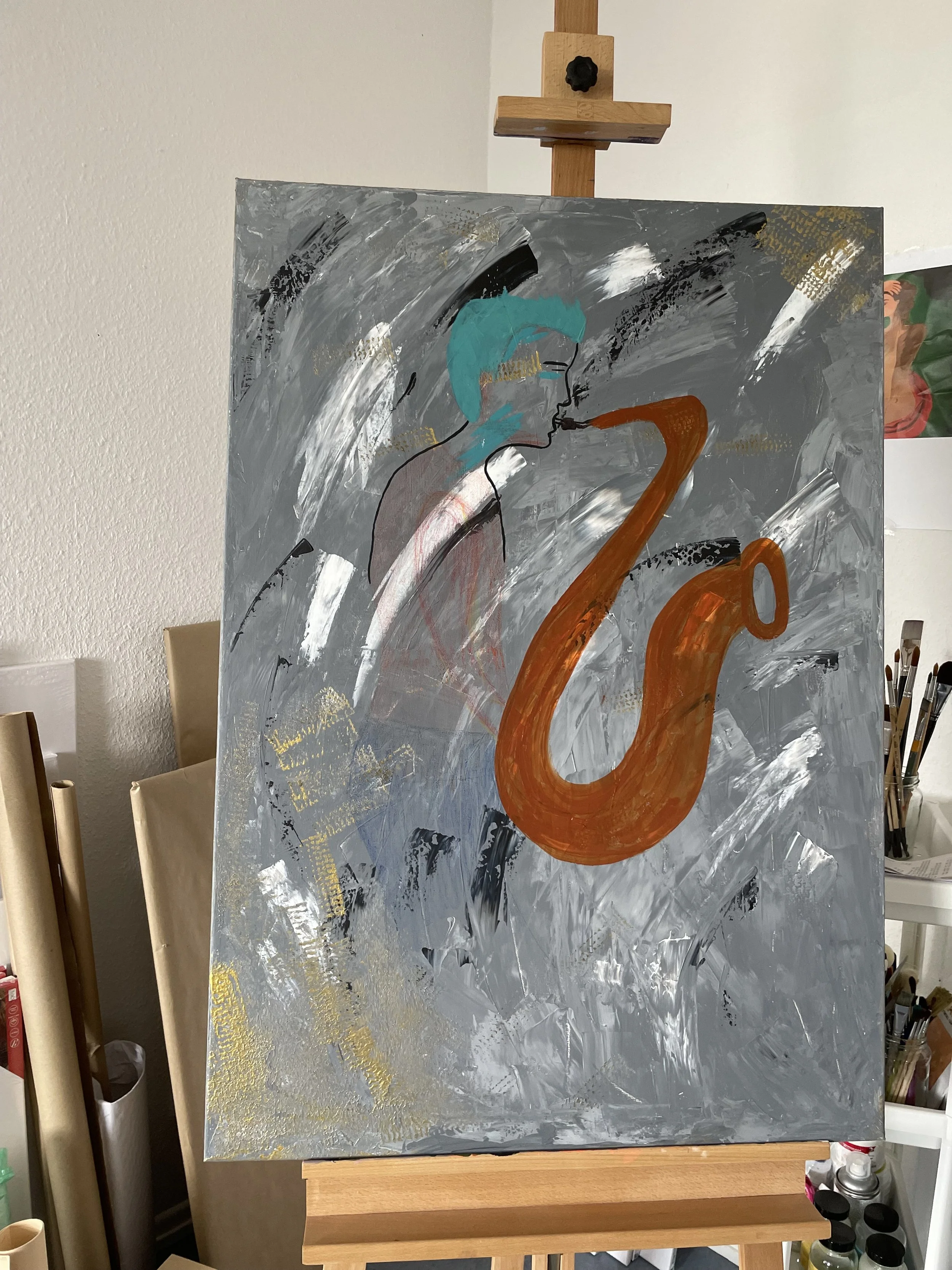 Motive gezeichnet und malen angefangen