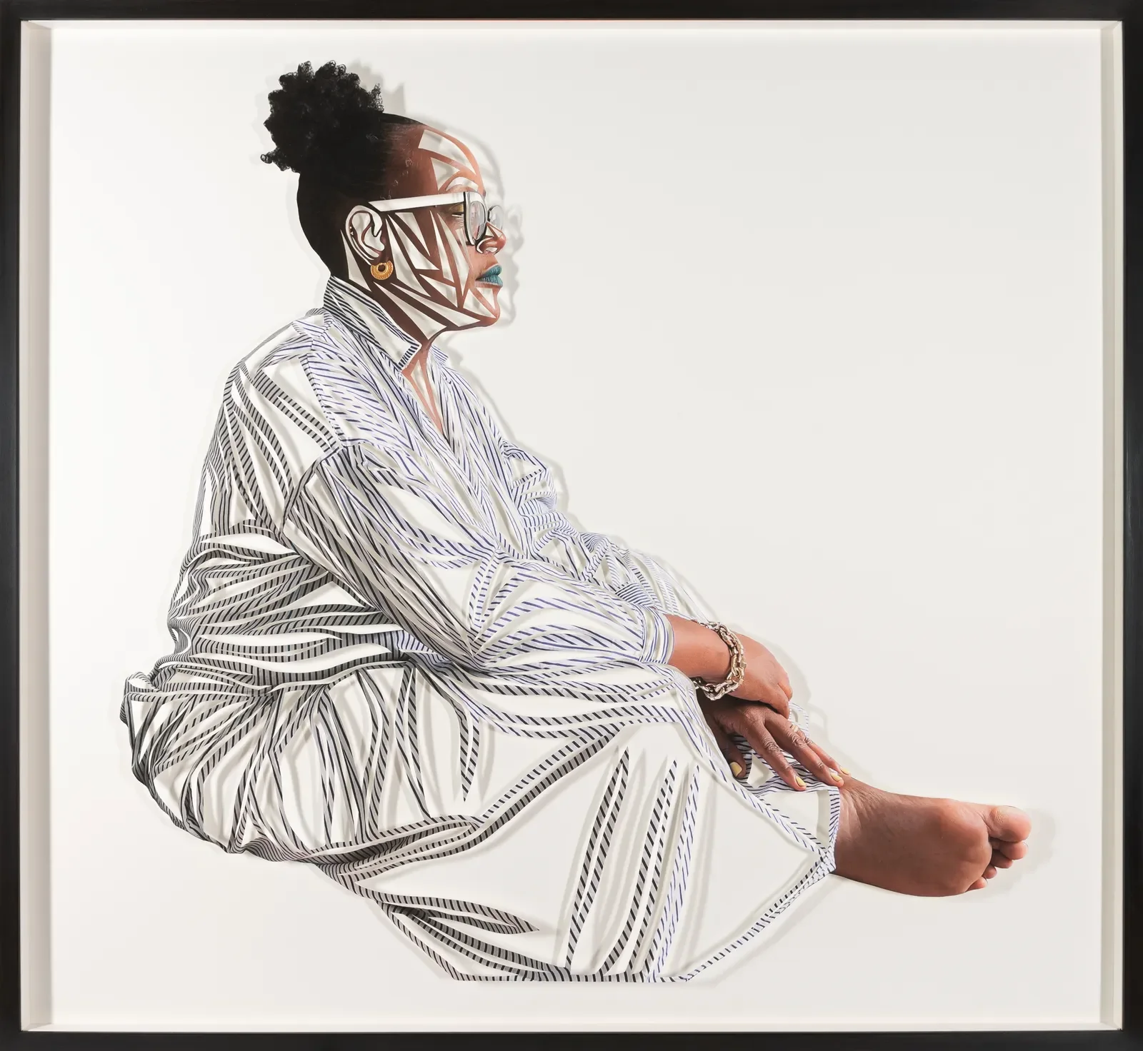 Fractured Introspection, 2024 
89.5 x 92 cm
