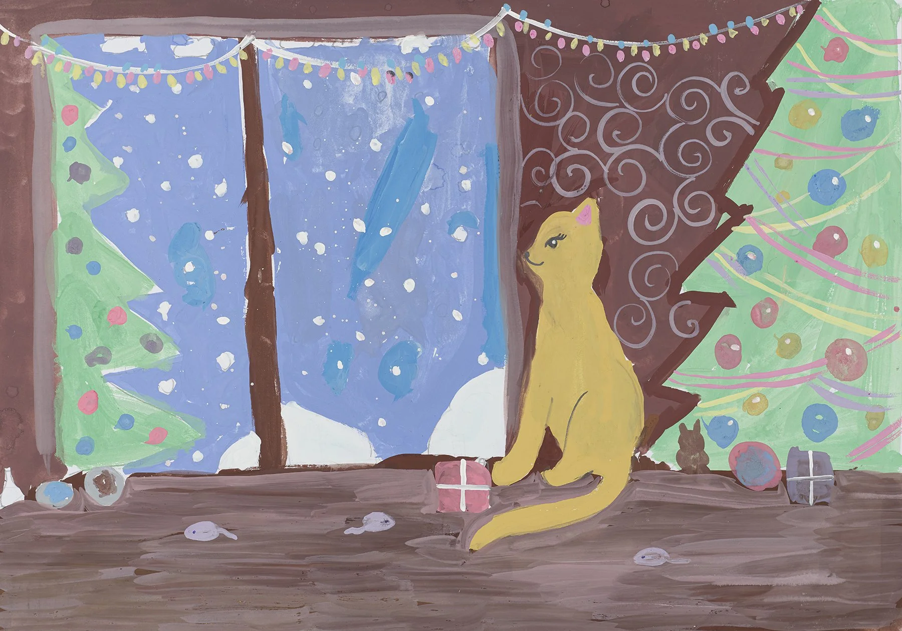  11. Anna-Maria Muller, "Cat's Christmas"   
 7 years old    
