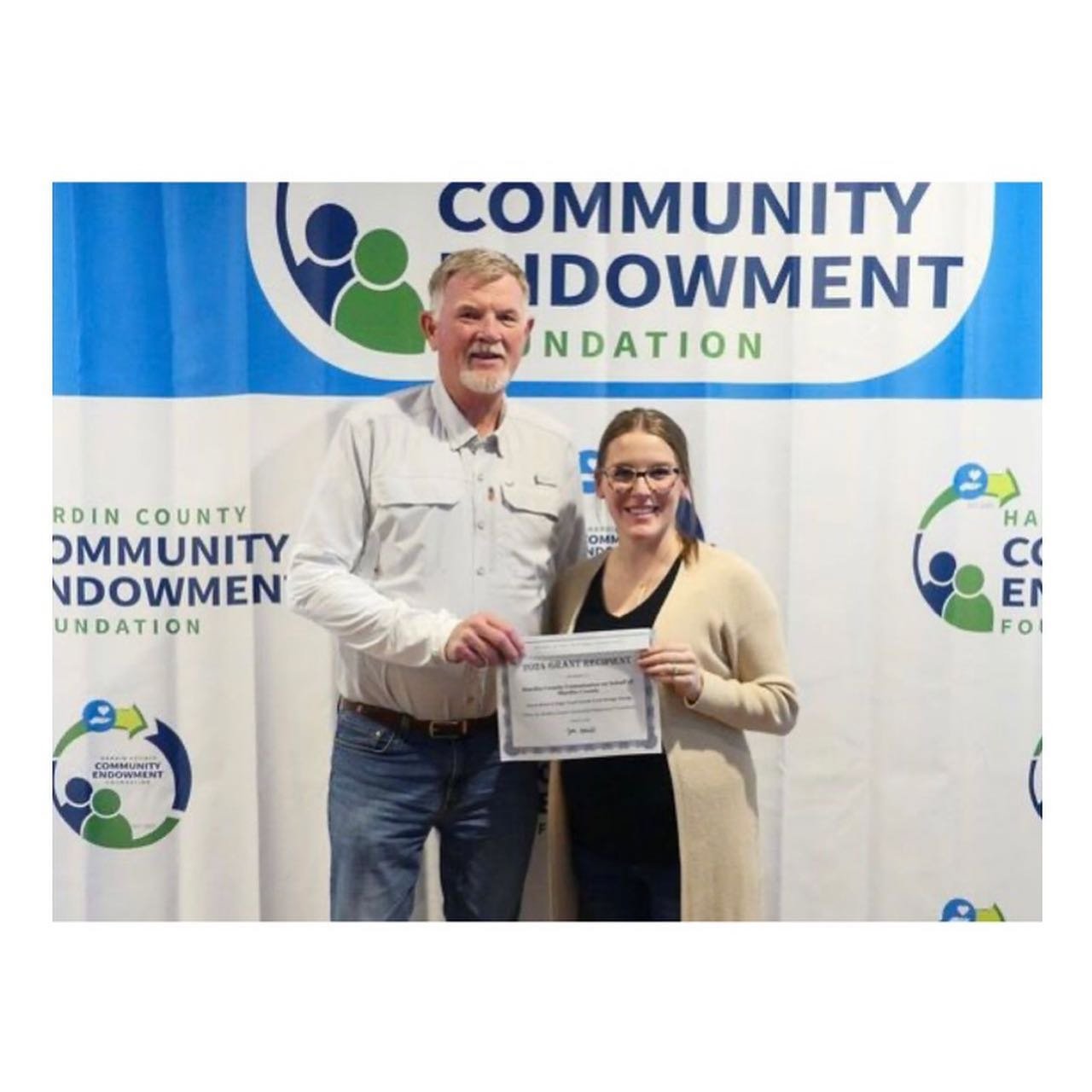 This past Thursday, River&rsquo;s Edge Trail board members, Steve Pence and Laura Carr, attended the Hardin County Community Endowment Fund Award Ceremony where the trail was awarded $15,000 to assist with a hydrological study of the South Fork Bridg