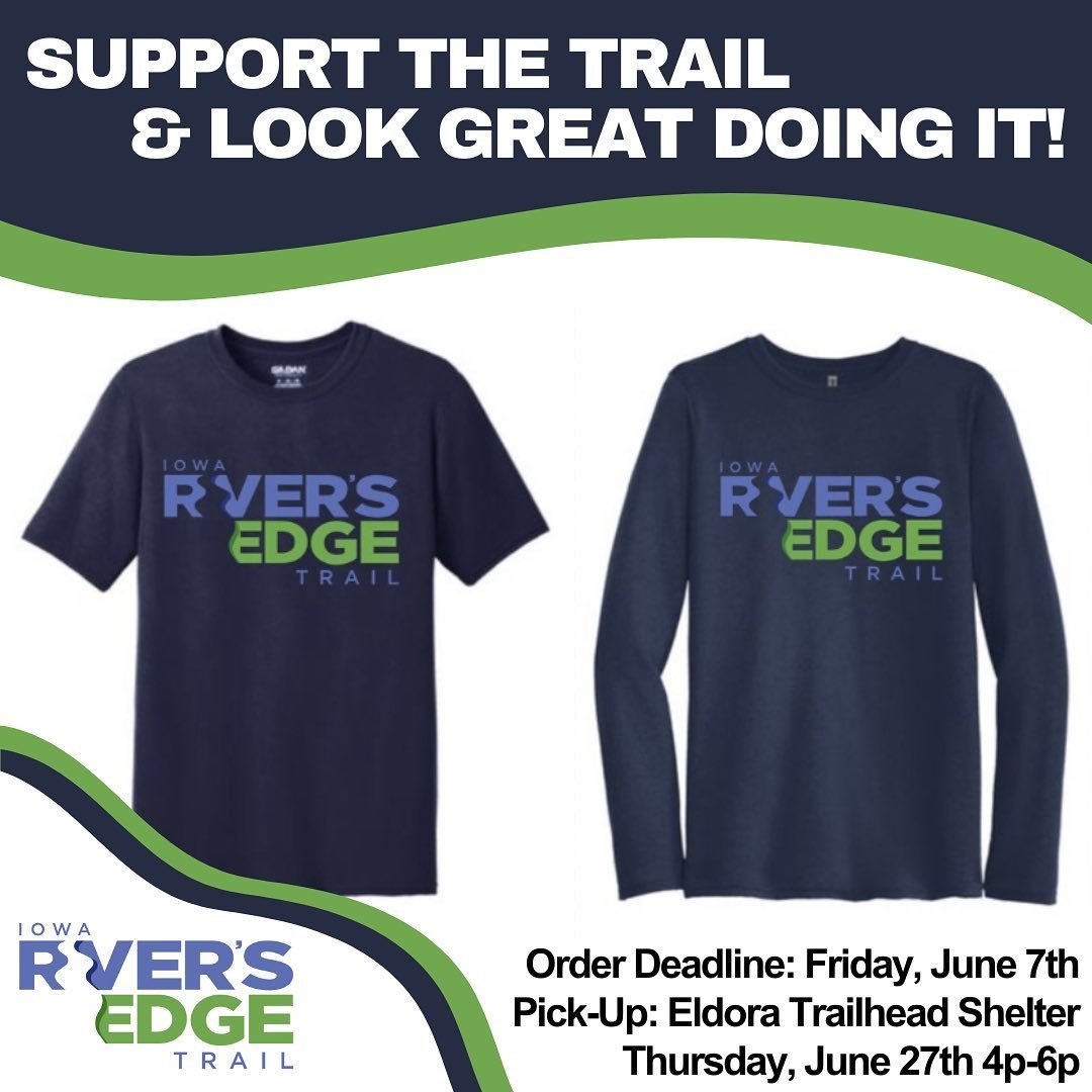 Support the River&rsquo;s Edge Trail and look great doing it! 👕 Proceeds will go towards our fundraising goal to complete the River&rsquo;s Edge Trail!

Details 👇

How to Get Yours: Place your order by visiting (link in bio) - 
https://form.jotform