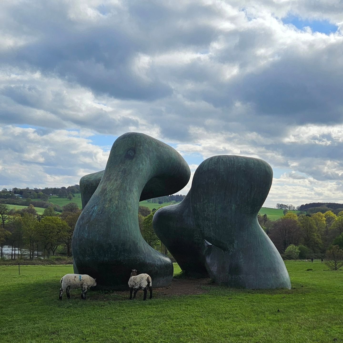 This place is stunning, beautiful sculptures set out across acres of rolling Yorkshire countryside #sculpture #henrymoore