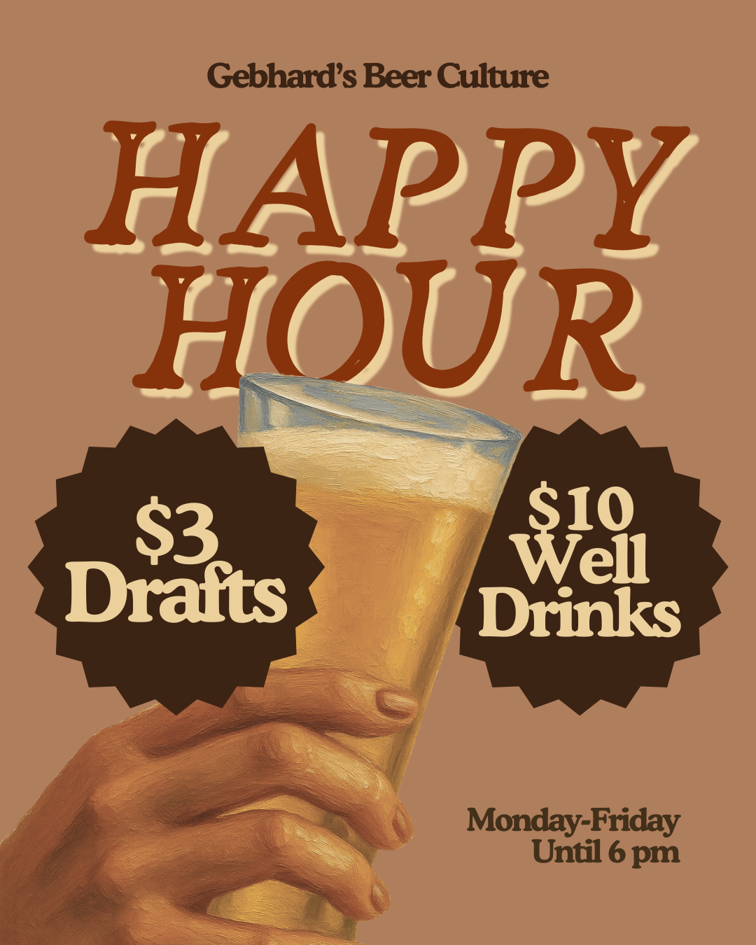 Summer Happy Hour at Gebhard’s