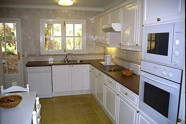 Kitchen with access to the back terrace