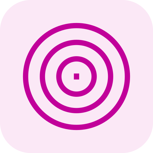 Purple concentric circles on a light pink background.
