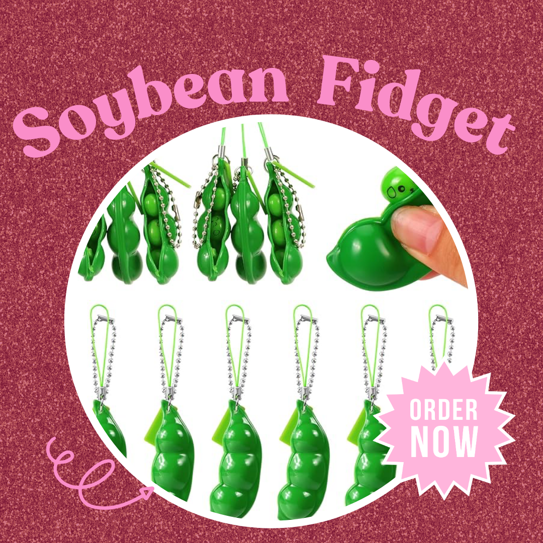 Soybean Fidget Relief keychain