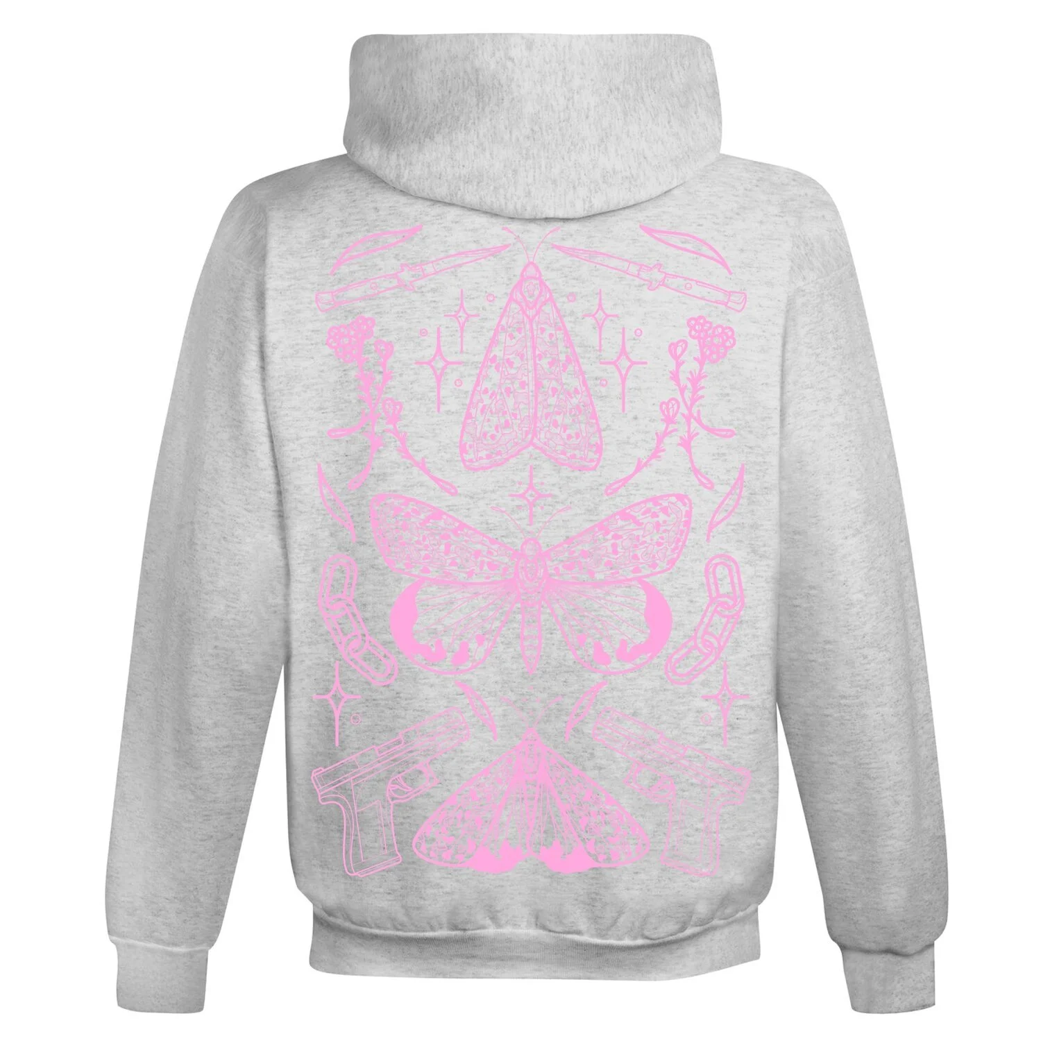 Pink Moth Hoodie