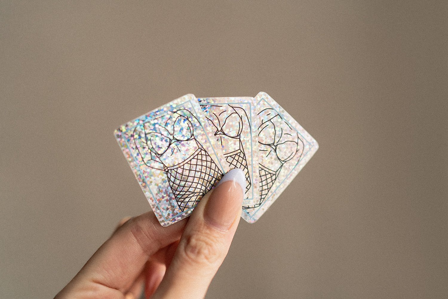 Glittery Baddie Sticker