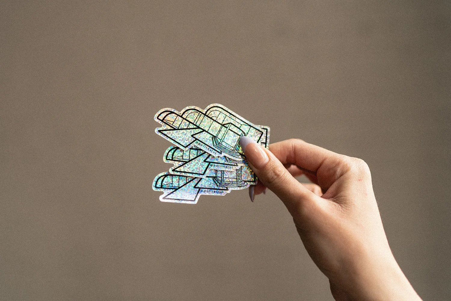 Glittery Epic House Sticker