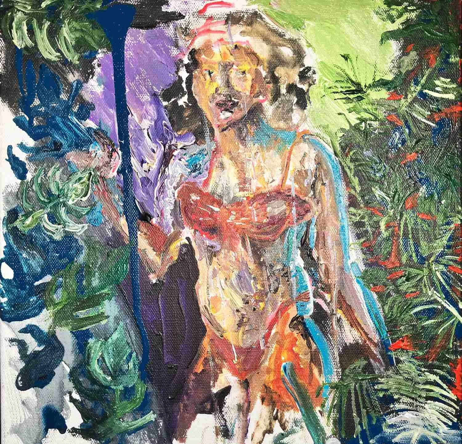 jungle shower acrylic on canvas chris shopland.jpg