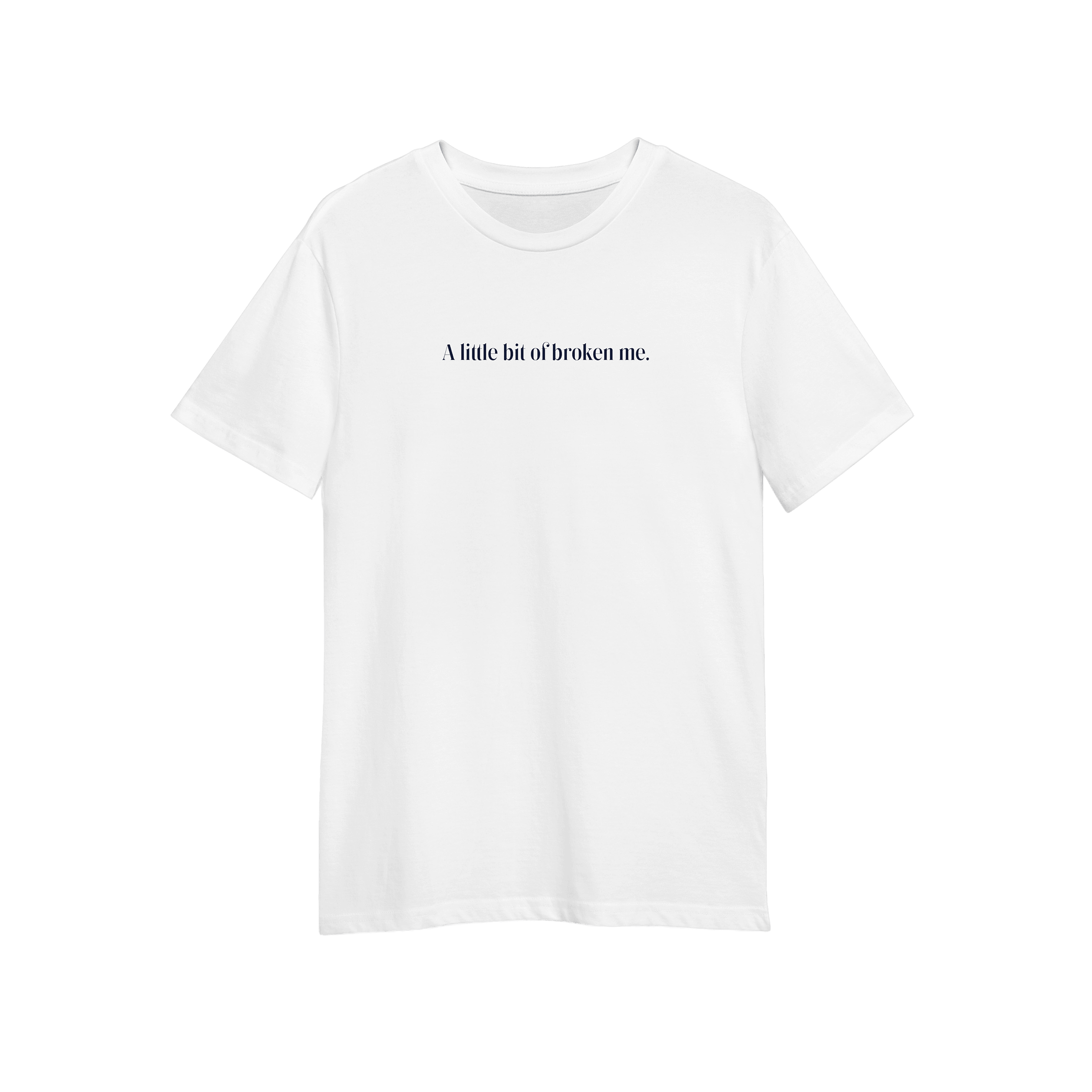 Little Bit of Broken Me T-shirt front. Chloë Wilson official merchandise. Limited edition t-shirt from the debut single  'Broken Me'