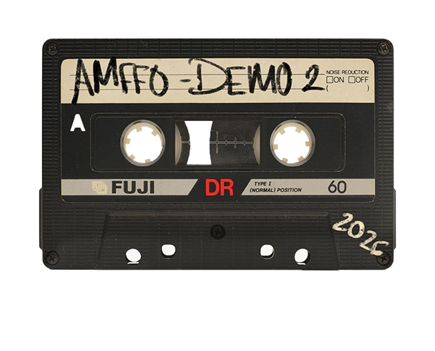 retro style cassette tape on the entrance page for the world of broken me by music artist Chloë Wilson