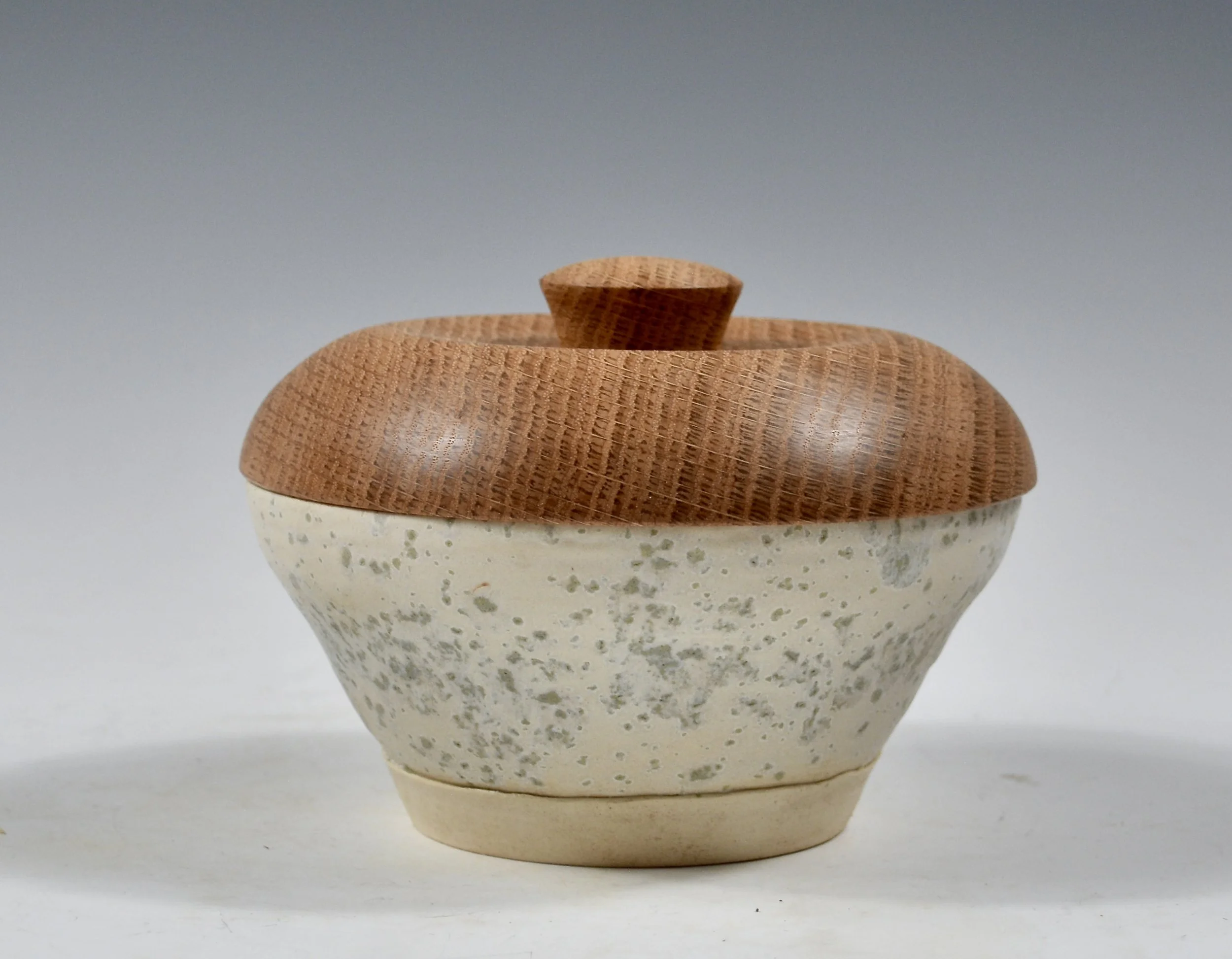 Sea Salt and White Oak Lidded Jar