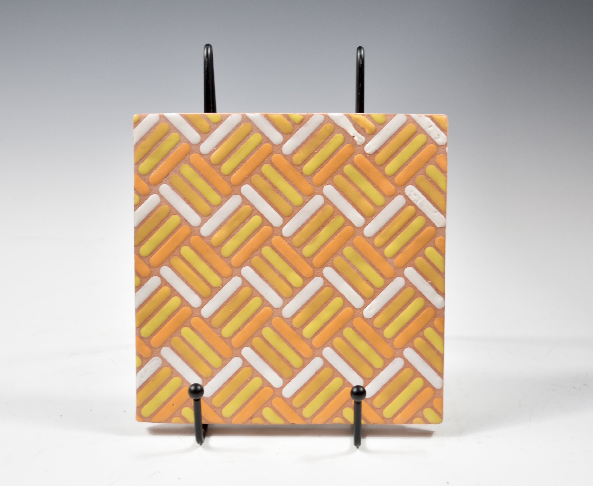 Yellow Offset Lattice Tile