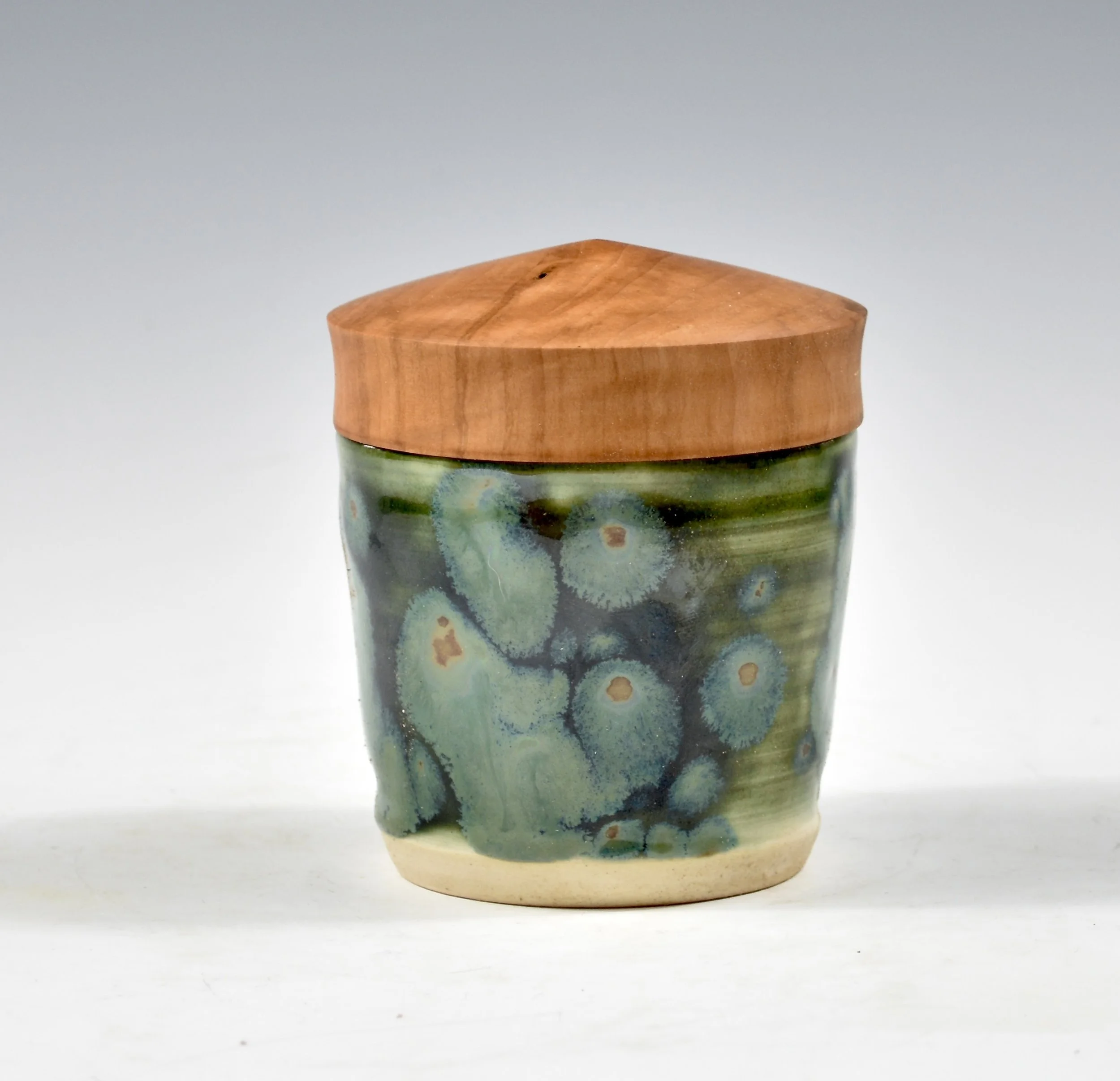 Olive and Bradford Pear Lidded Jar