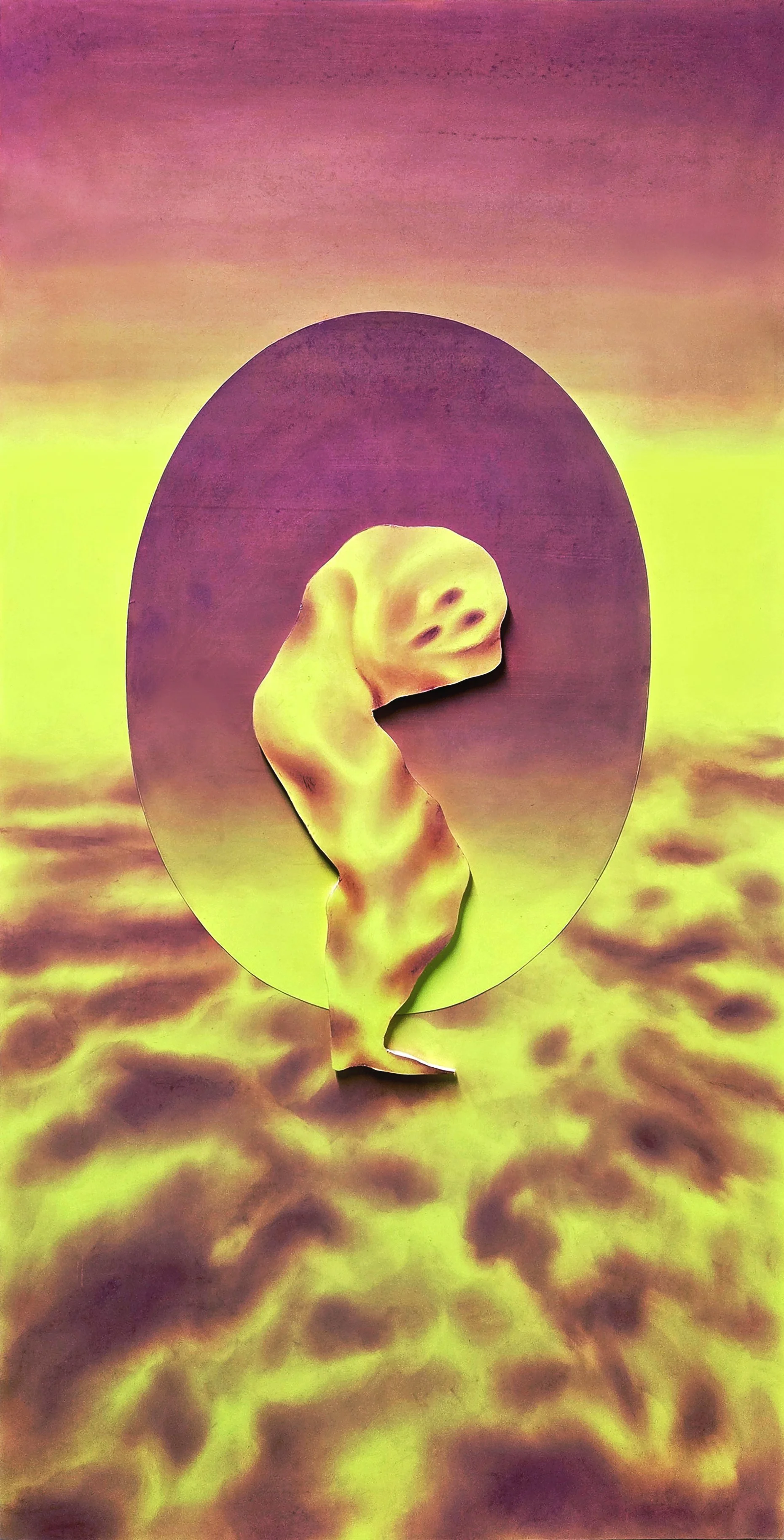 On Strange Ground (2025) soft pastel on paper