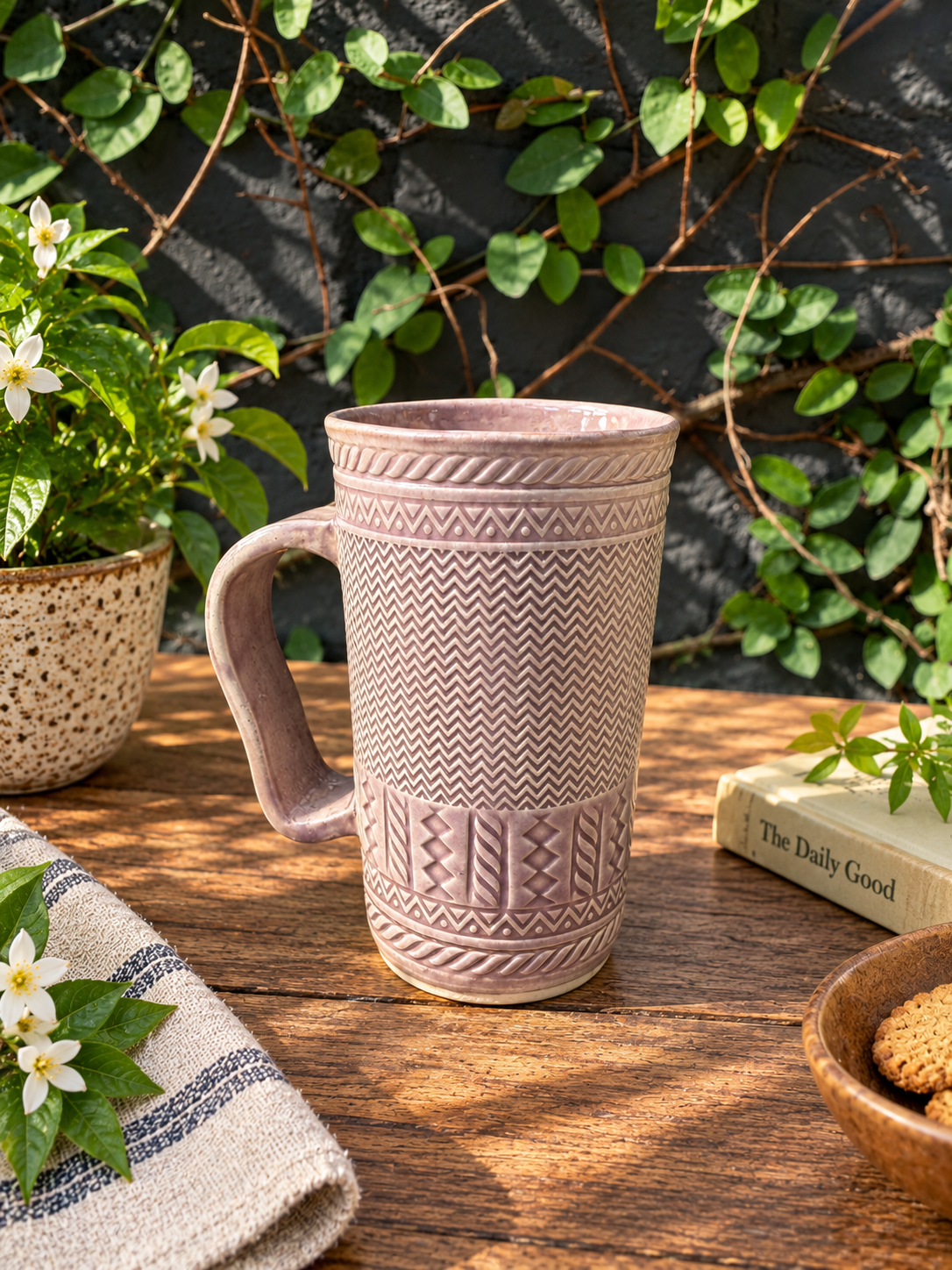 Dusty mauve tall Ceramic Mug