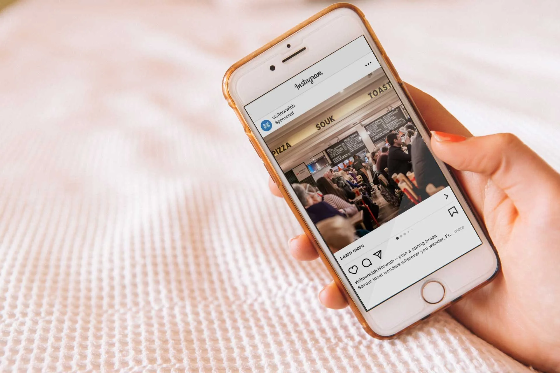 Visit Norwich paid social advertising