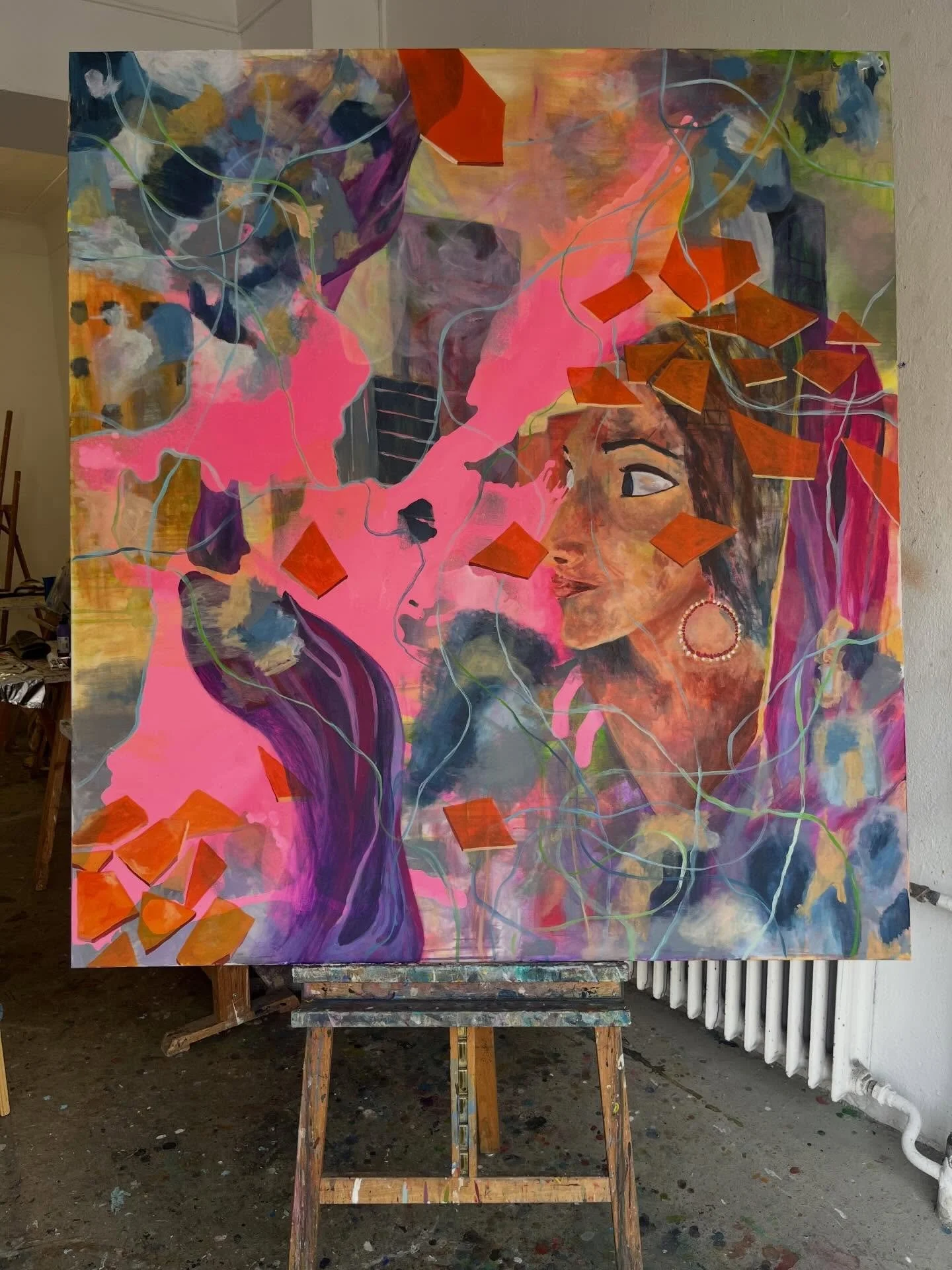 A work in progress several hours into the process. Excited to see where it ends! For now it&rsquo;s a pause