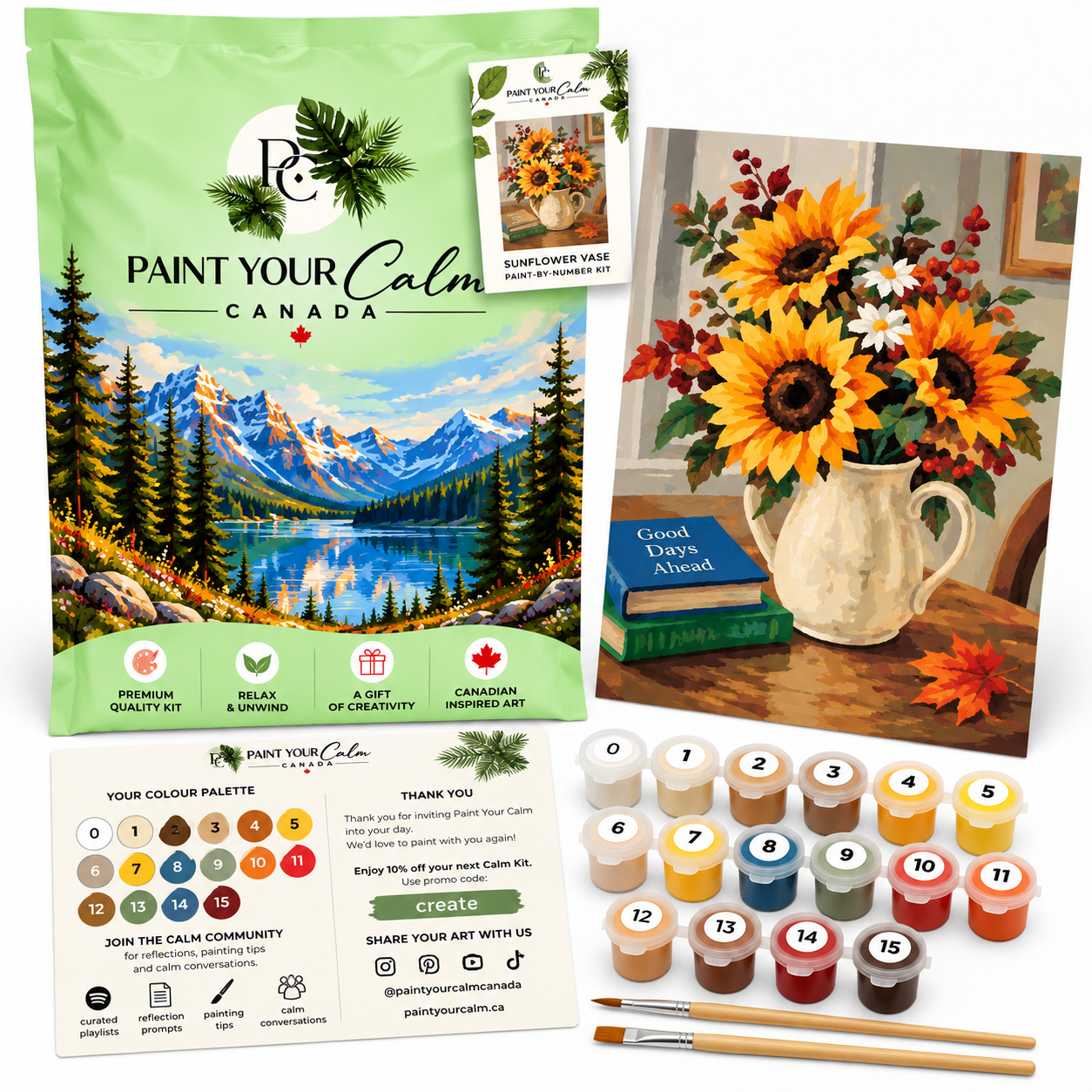 Joy of Life Bouquet Gratitude Paint Anywhere Set