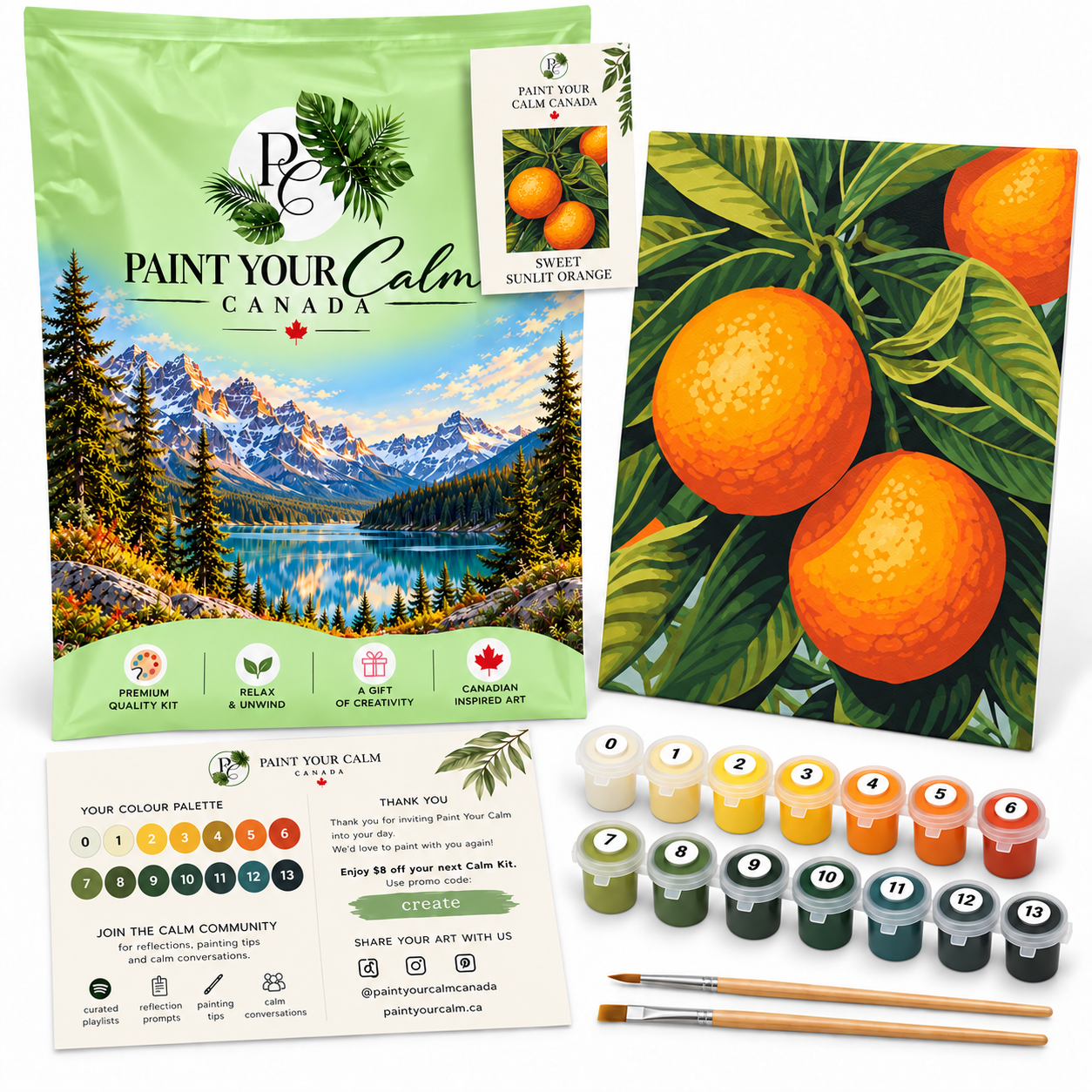 Sweet Sunlit Orange Christmas Kit.png