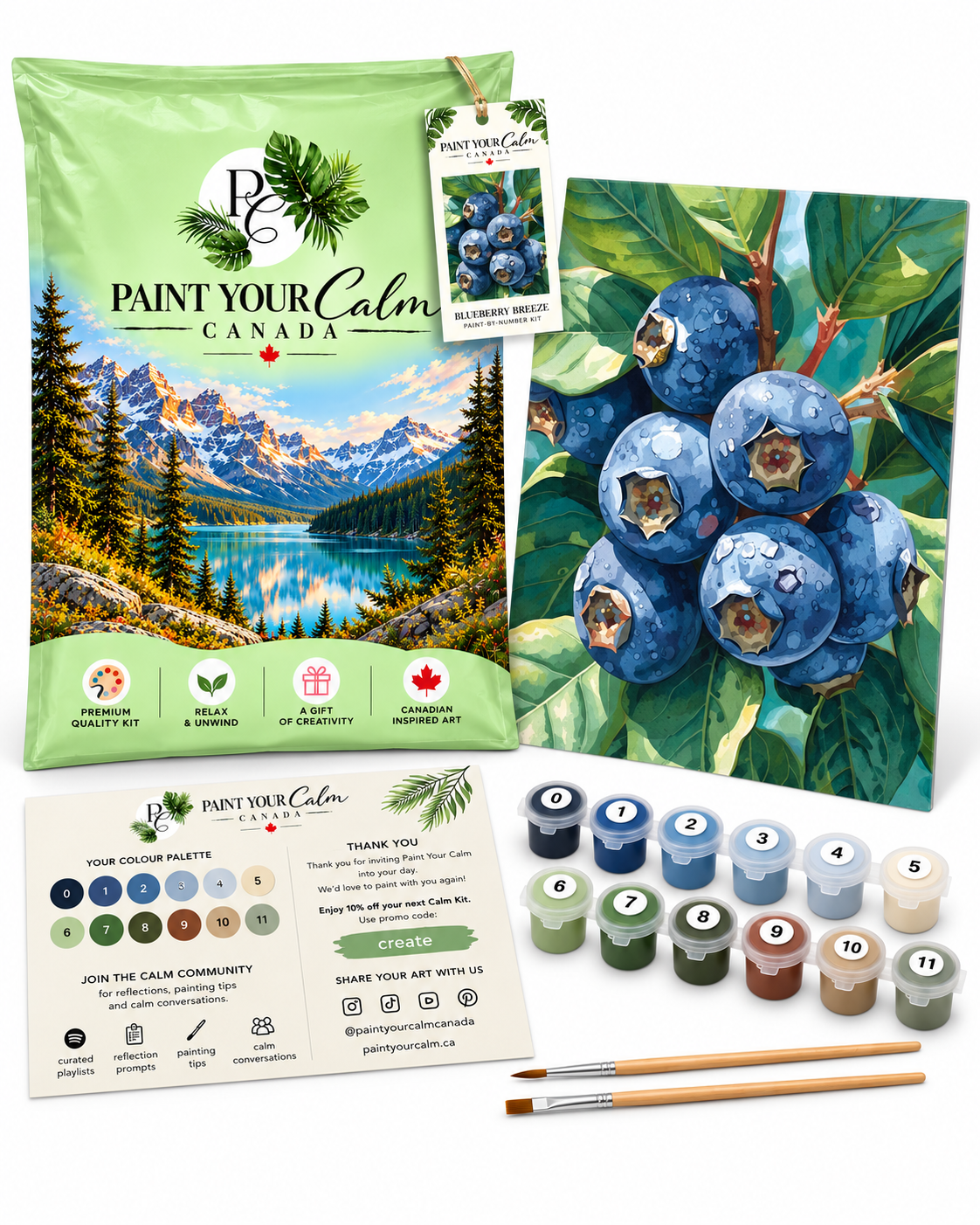 Blueberry Breeze, Take A Break, D.I.Y Painting Kit
