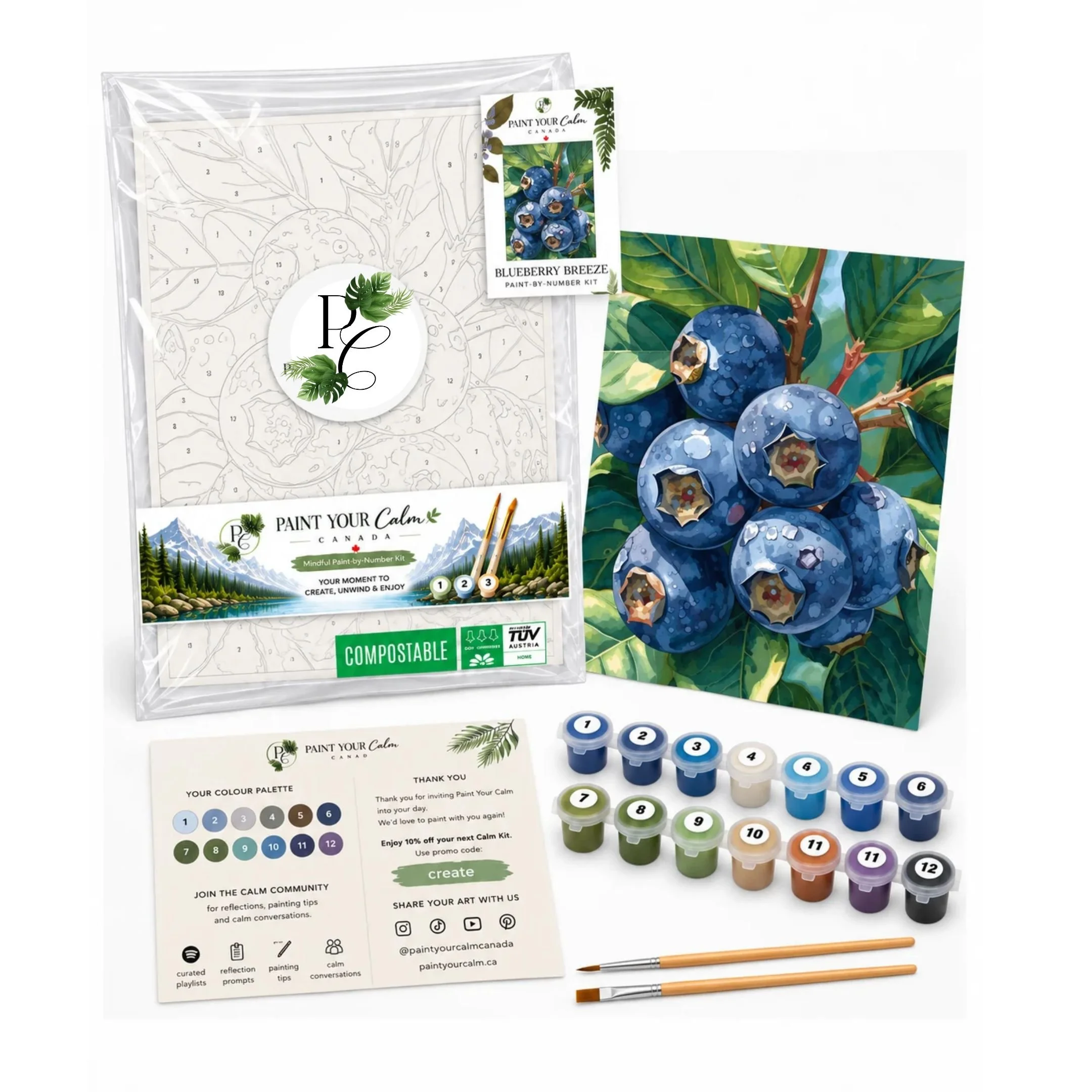 Blueberry Breeze, Take A Break, D.I.Y Painting Kit