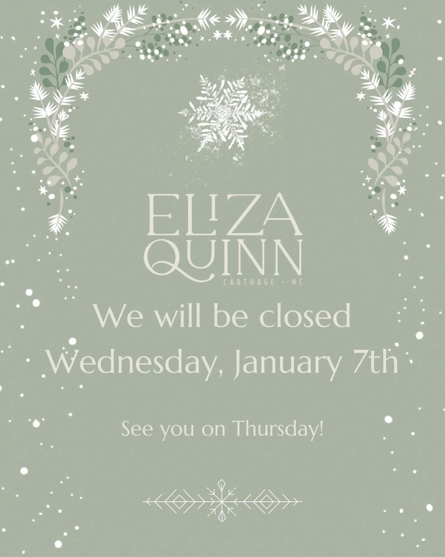 Just a reminder! We&rsquo;re trying to get reset&hellip;we will see you Thursday!