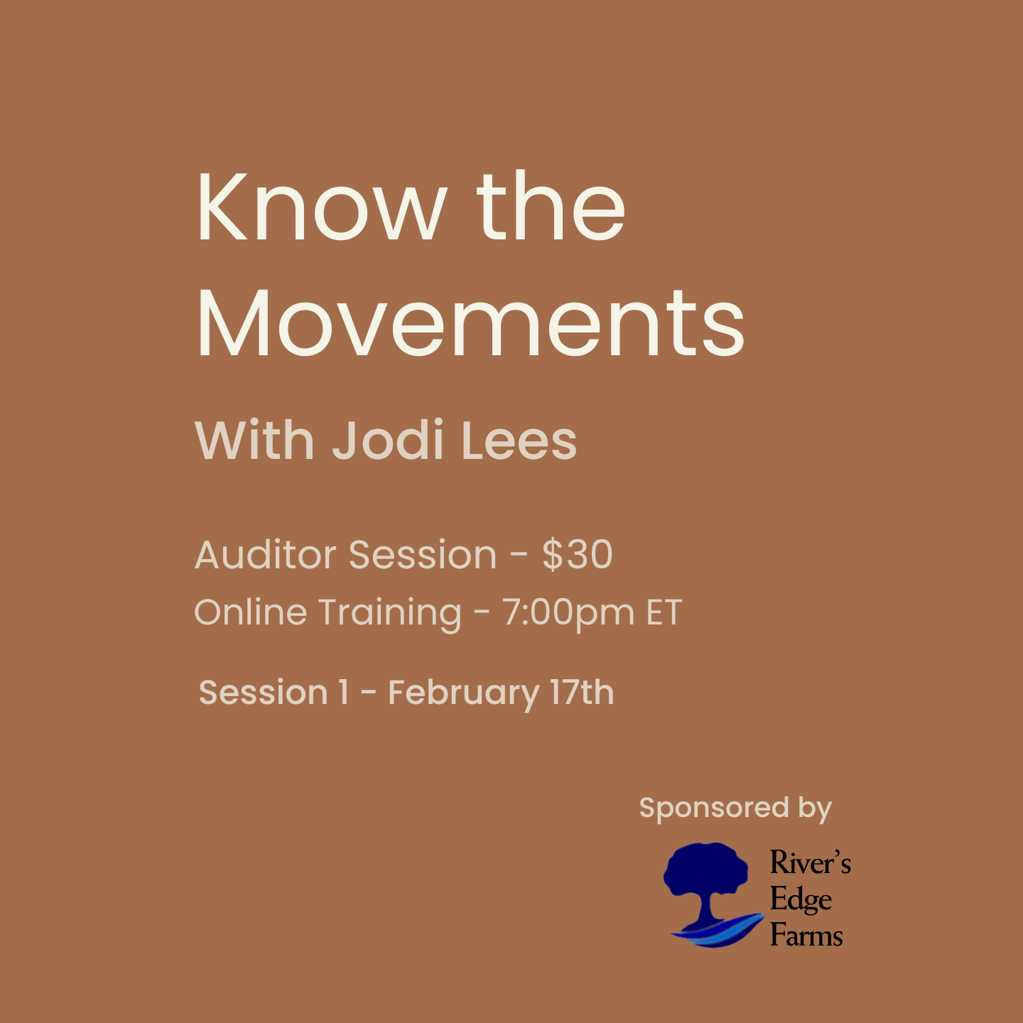 Know the Movements:  Session 1 [Auditor]