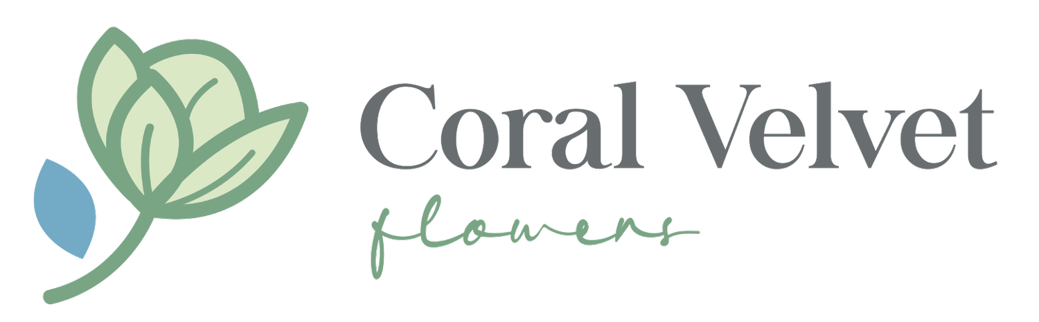 Coral Velvet Flowers