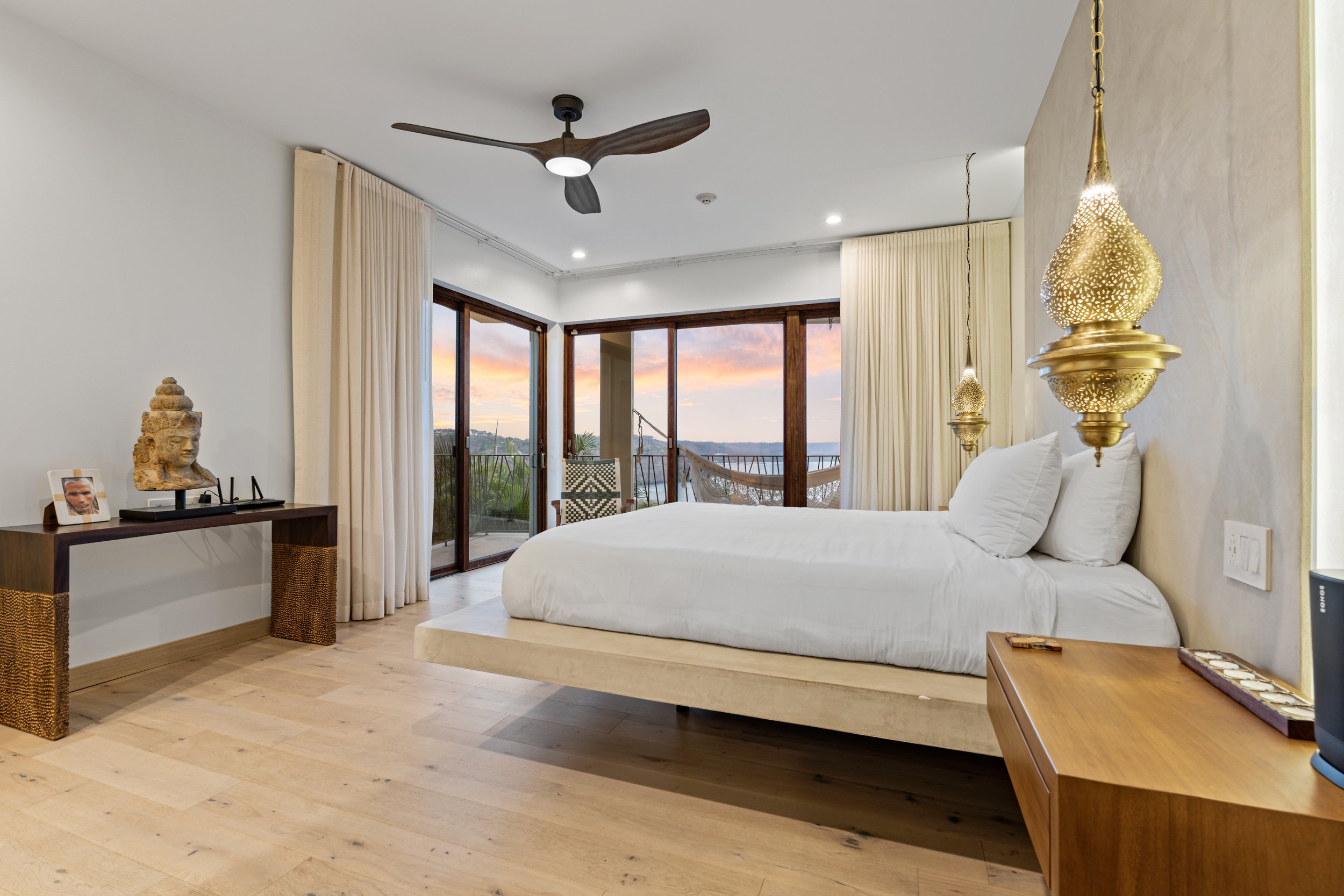 Main Bedroom during sun set