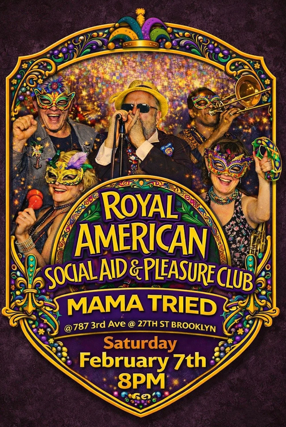 Royal American Social Aid &amp; Pleasure Club Mardi Gras Party
