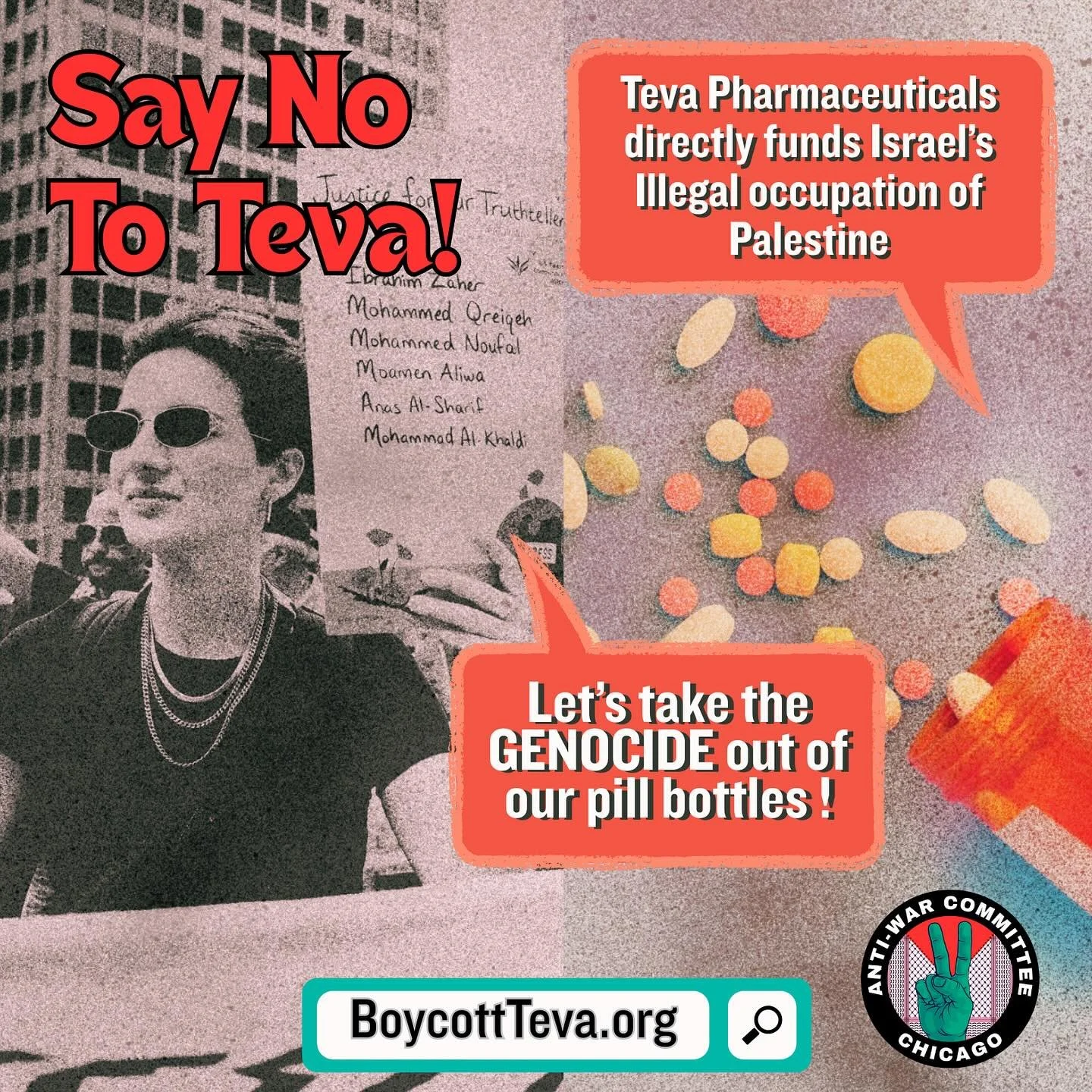 Teva is a massive pharmaceutical manufacturer that directly funds the genocide of Palestinians. They are also a major BDS target that you may be able to target! If you&rsquo;re a person who regularly takes or prescribes generic medication, there&rsqu