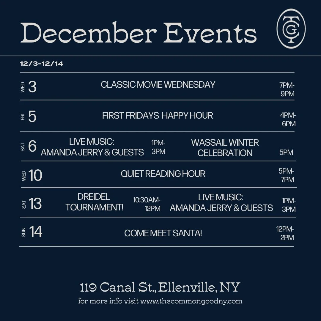 One snowstorm in, it&rsquo;s already really feeling like December ❄️🧣

🗓️So get your calendar out, we&rsquo;ve got a host of events to bring a little extra winter cheer to you and yours!🌲🎶

From our first Dreidel Tournament and Santa Visit, to Wa