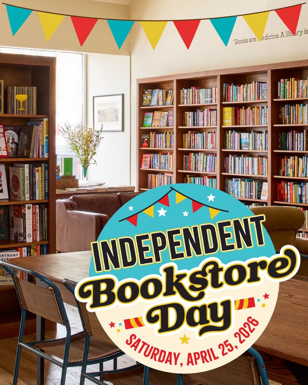🎈Come celebrate Independent Bookstore Day at The Common Good, Saturday, April 25th! We&rsquo;re going all out (again) and want to party with all our favorite people. We built this space, but YOU have helped shape the culture of community, camaraderi