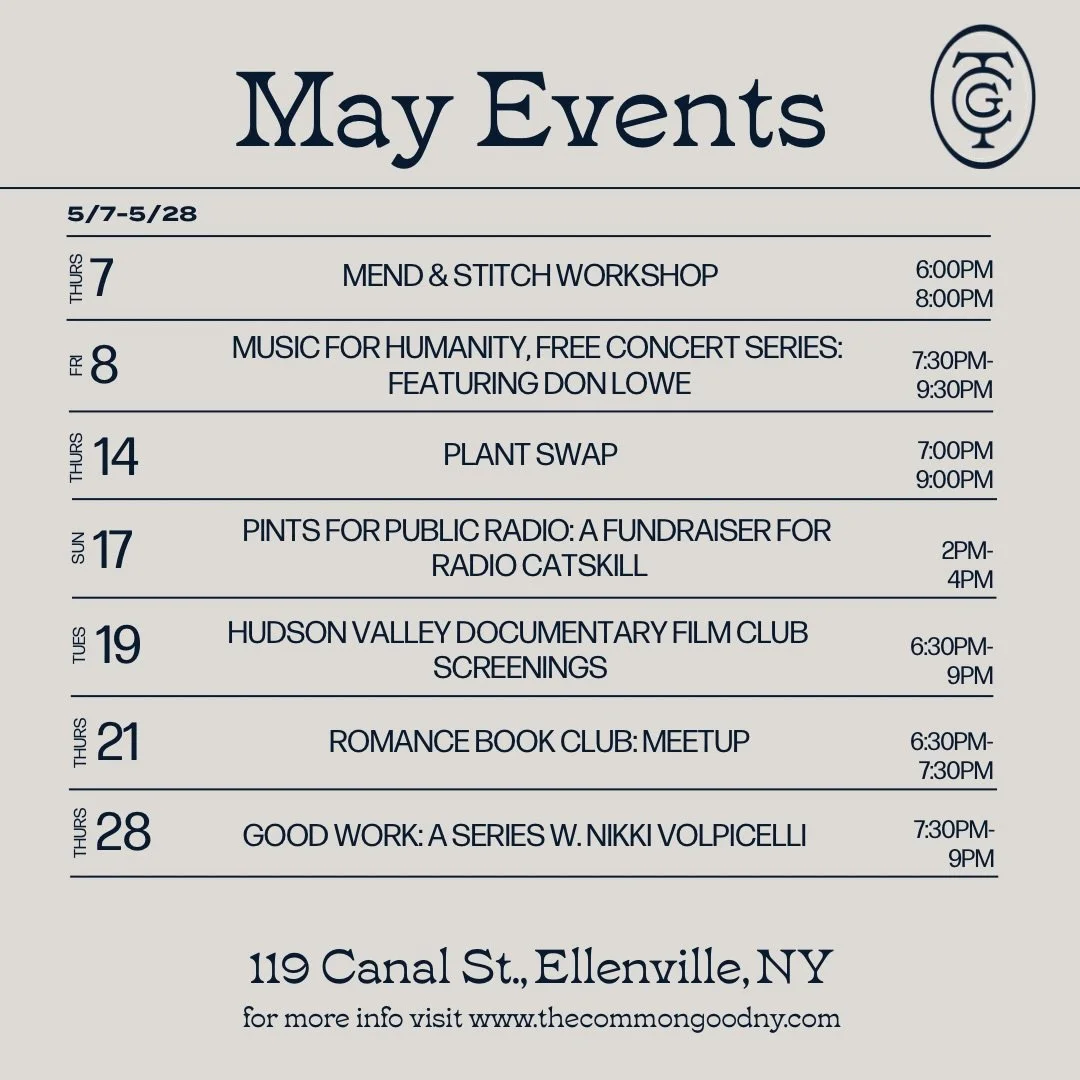 The outdoor tables and chairs are out, our flowers are blooming, and we&rsquo;ve got a bunch of new beers in the fridge for you &mdash; it&rsquo;s starting to feel like summer just might actually be on its way! ☀️🌻

And with it, another month full o