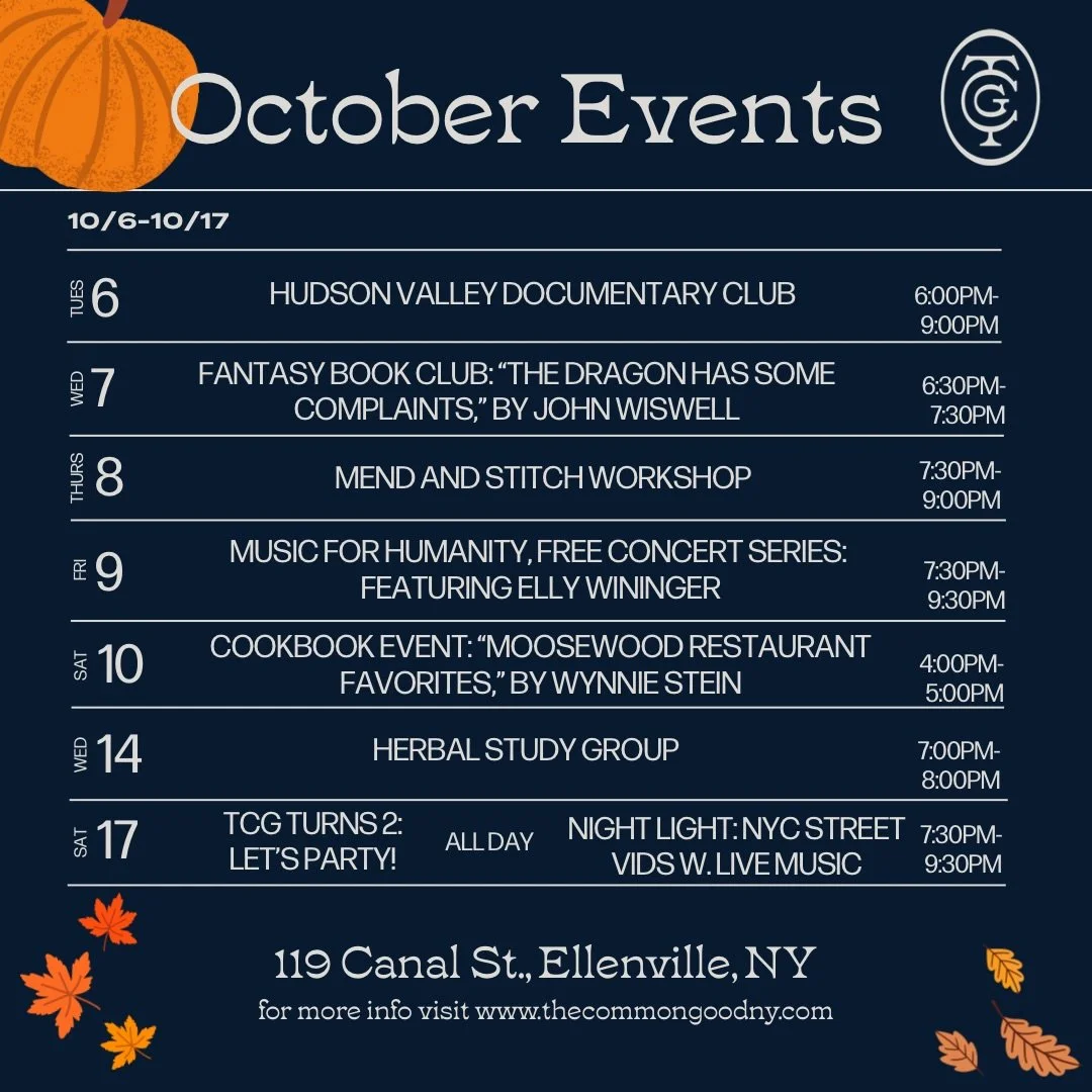 It&rsquo;s cozy bookstore season!🍂📚 We&rsquo;ve got plans&hellip;

We&rsquo;ve got a very special cookbook event w. free food, our second anniversary party(🥳), growing book clubs, live music, kids&rsquo; cookie decorating, a fundraiser for public 