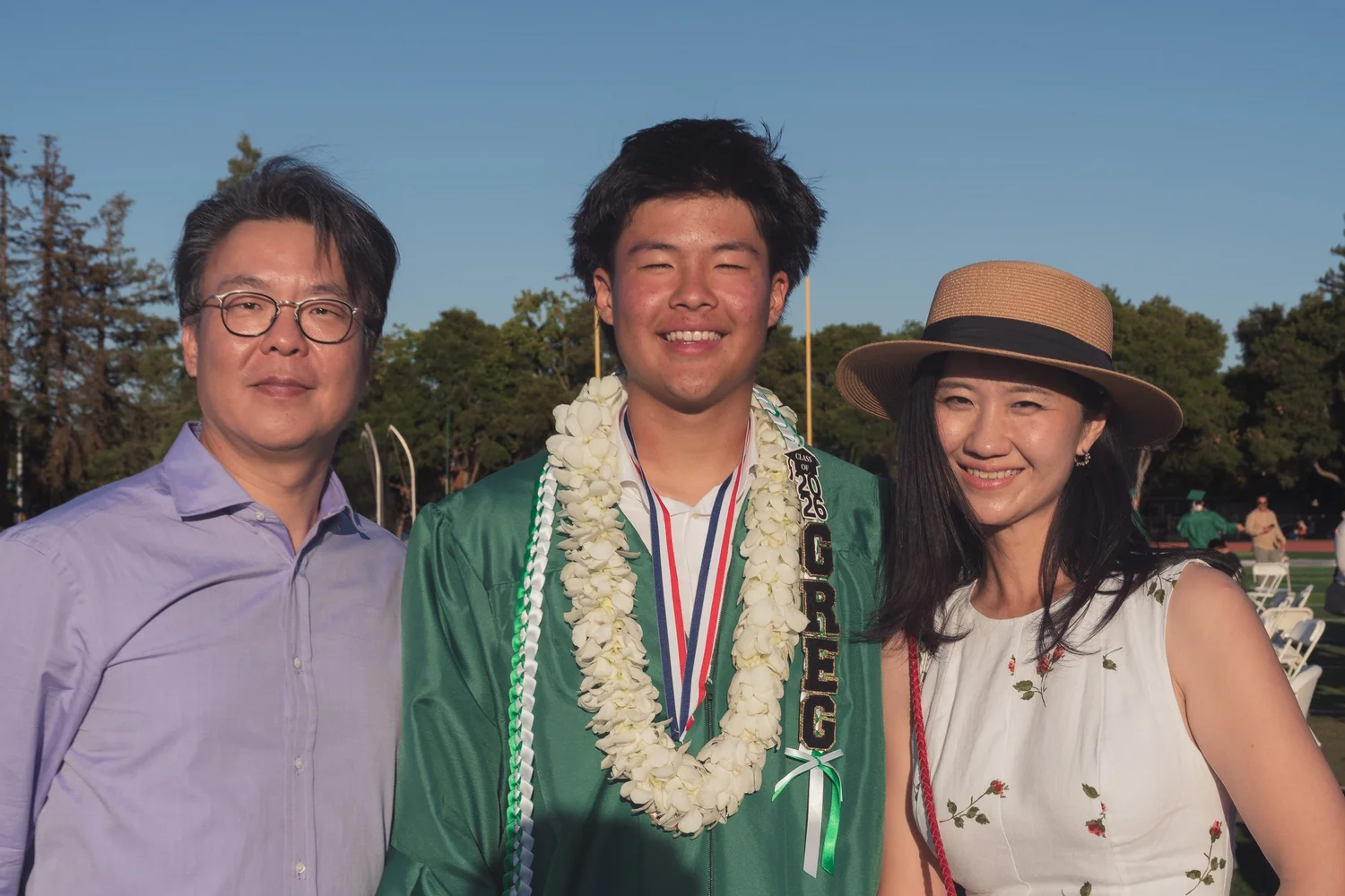 With parents