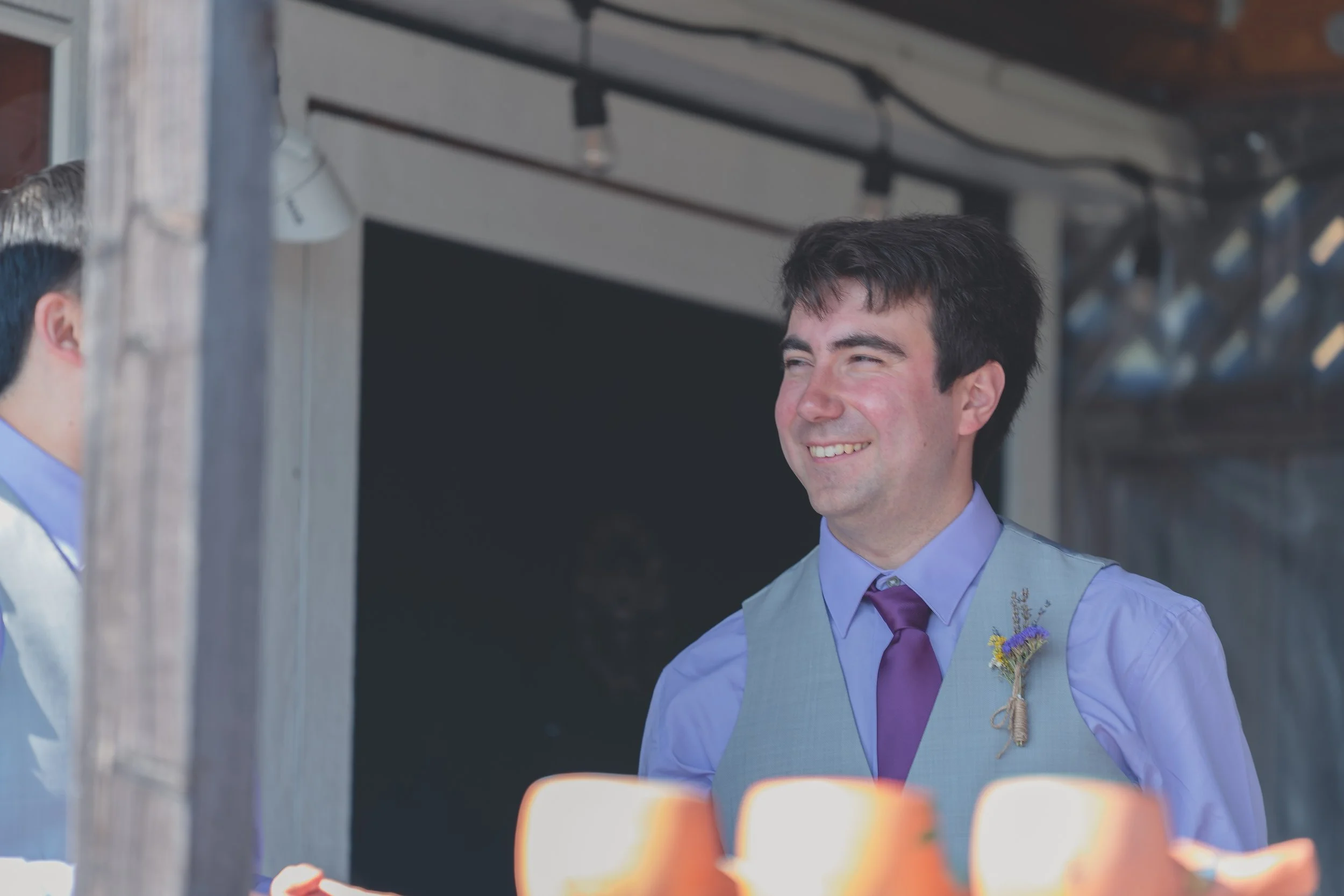 Wedding guest portrait captured during the ceremony at a Sonoma wedding.