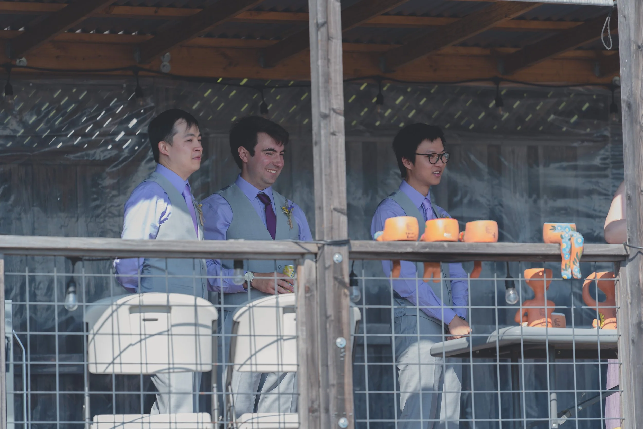 Guests seated and waiting before the ceremony at a Sonoma wedding.