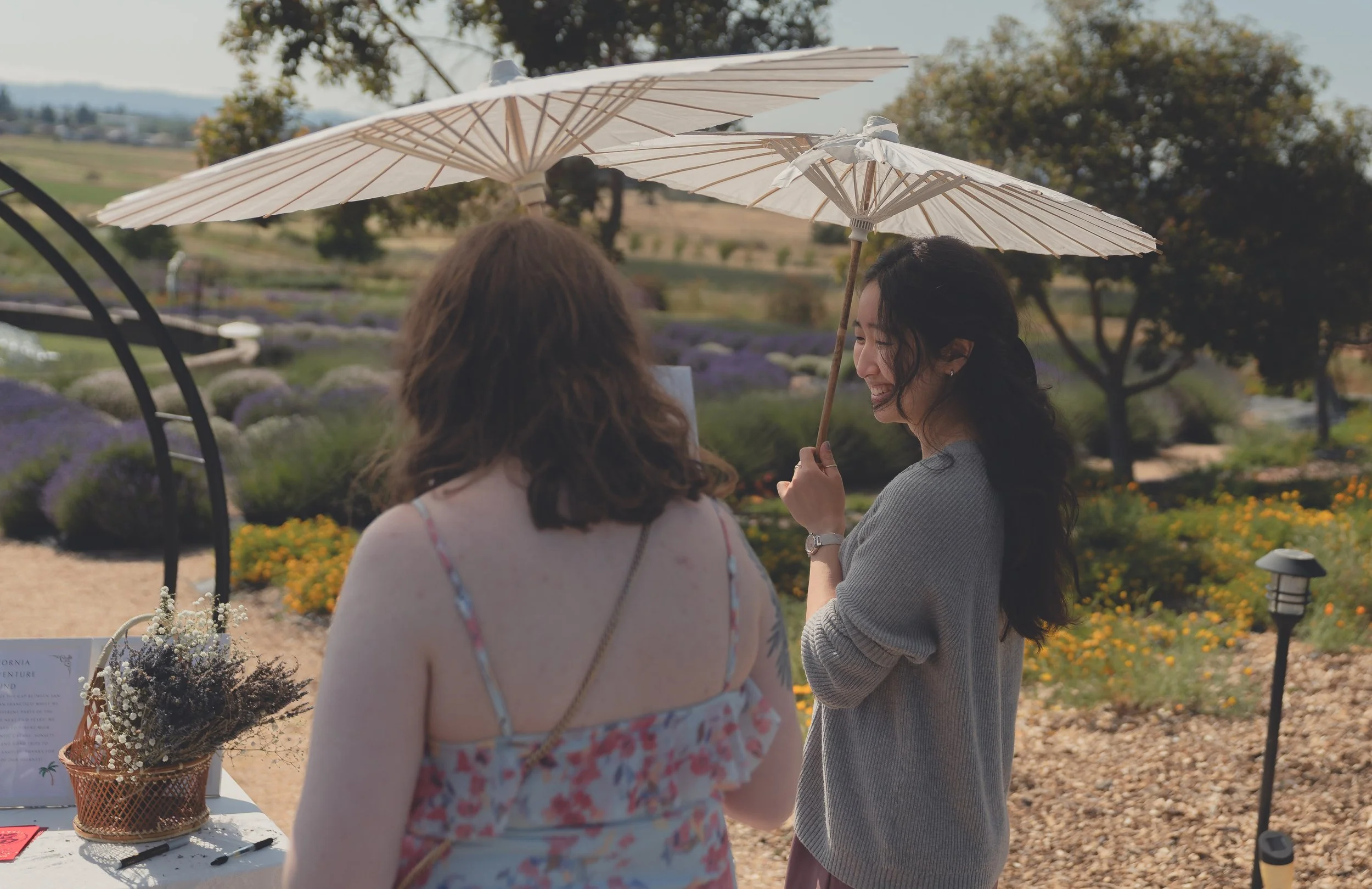 Natural guest interaction photographed with a documentary style in Sonoma.