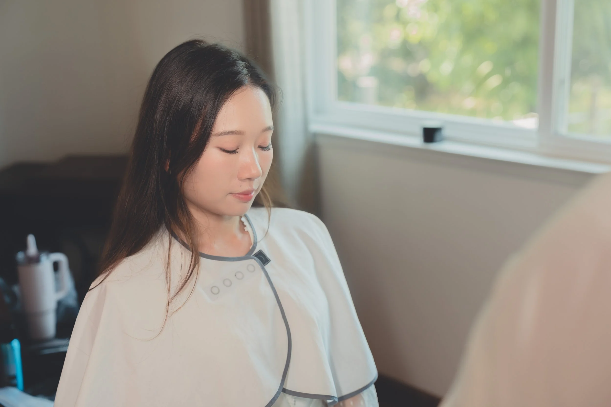 Elegant bridal portrait captured before the ceremony at a Sonoma wedding.