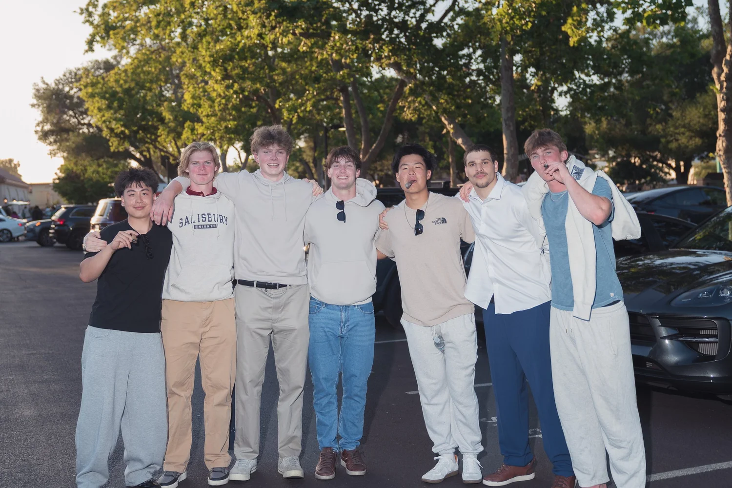 Celebrating with friends