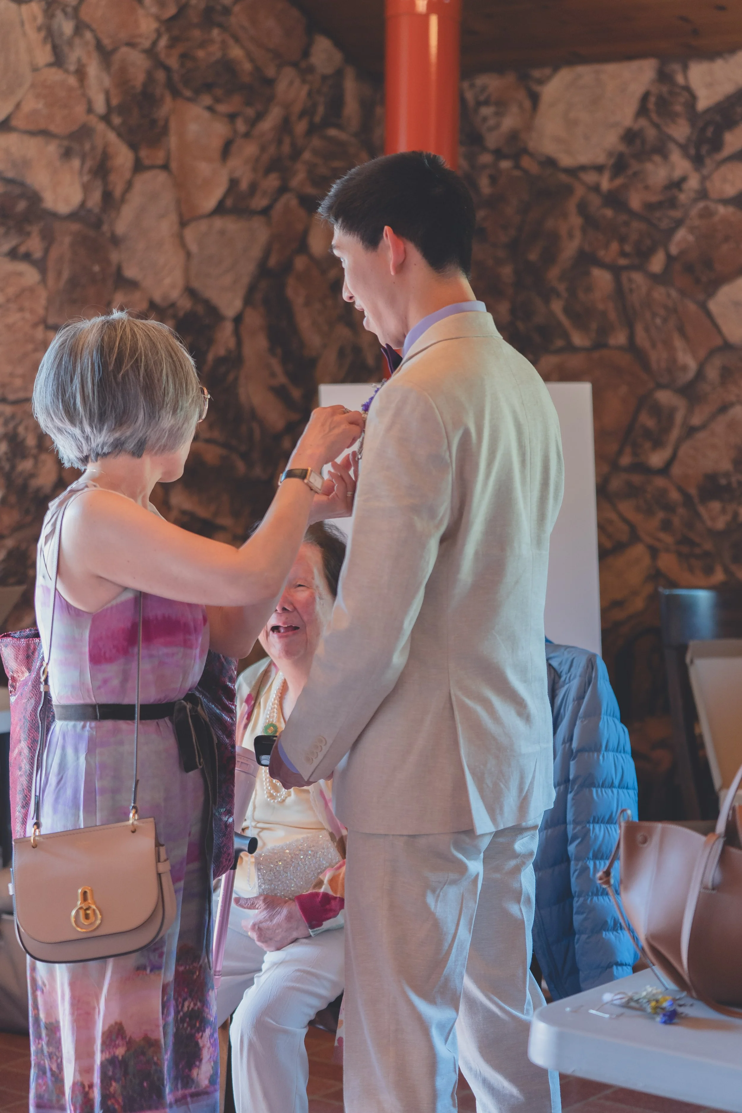 Emotional candid moment captured with a documentary wedding photography style in Sonoma.
